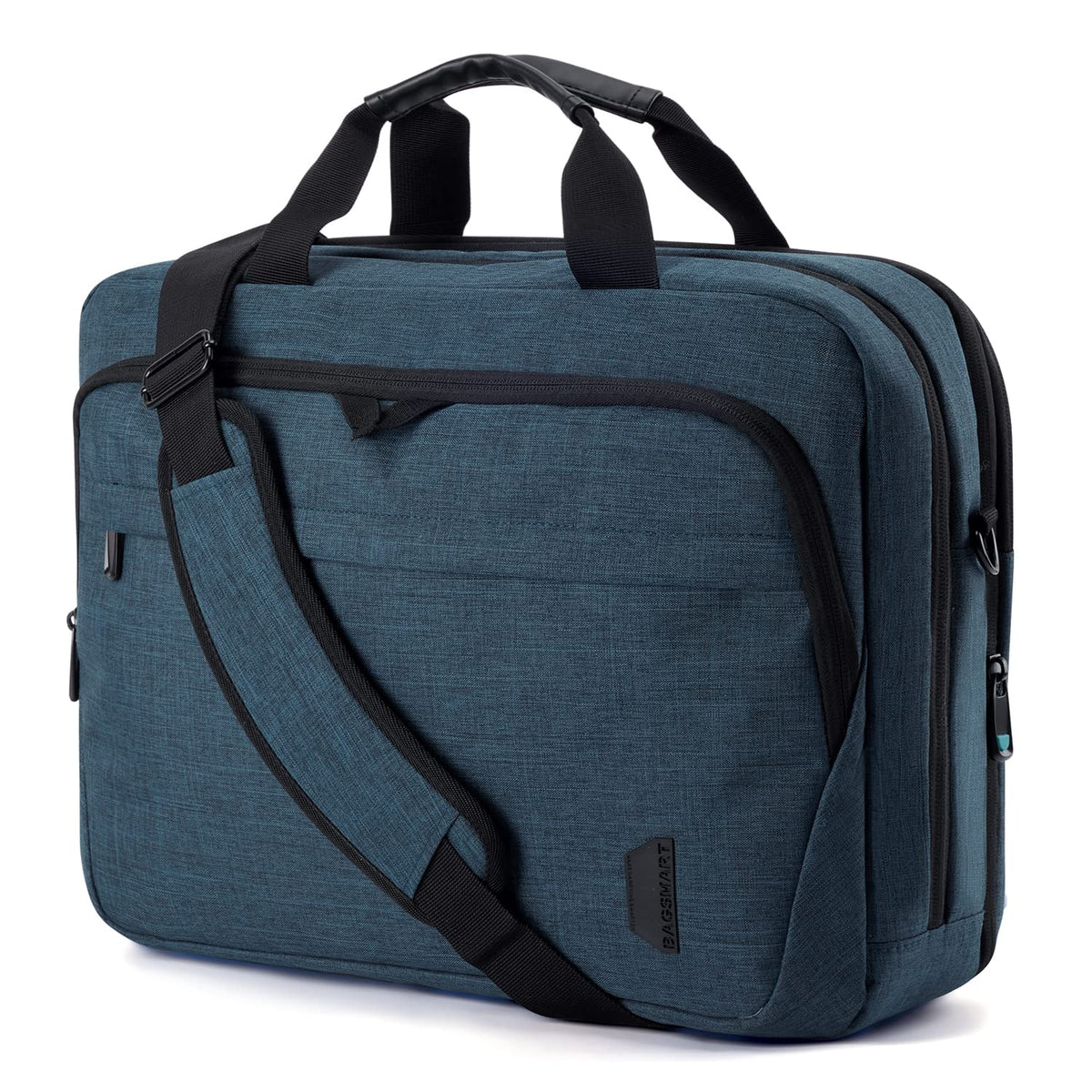 BAGSMART 17.3 Inch Laptop Bag Expandable Computer Bag Briefcase, Black