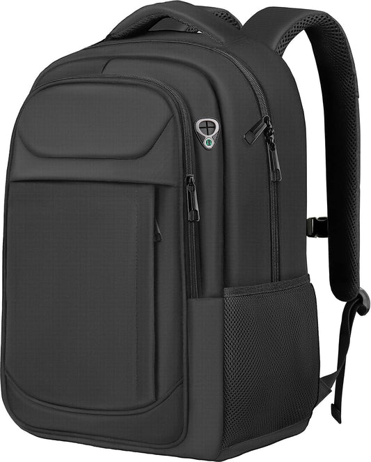 17" Travel Laptop Backpack, Airline Approved Computer Bag, Black