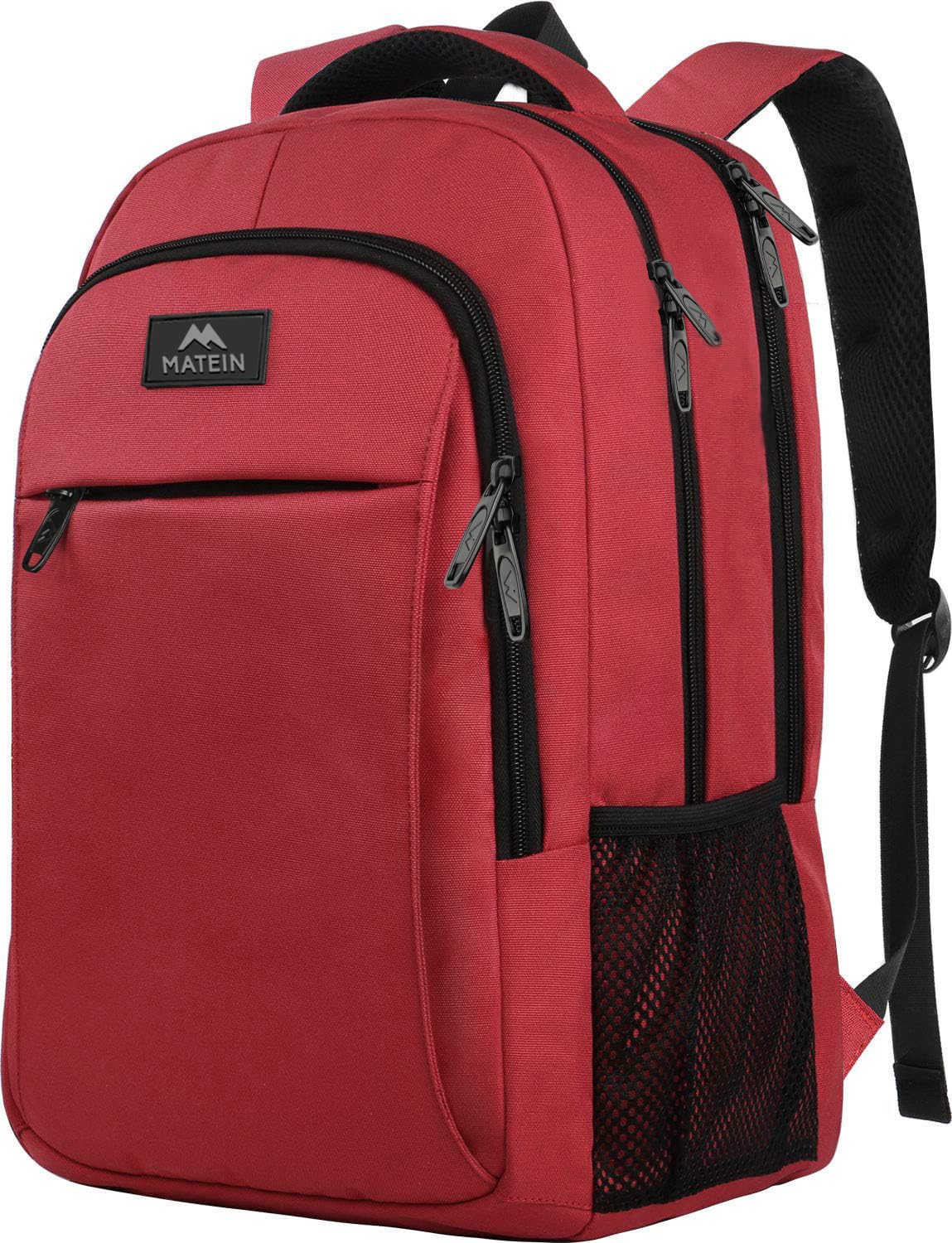 MATEIN Travel Laptop Backpack, 15.6 Inch College School Computer Bag, Grey