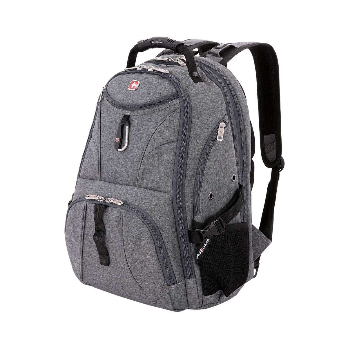 SWISSGEAR 1900 ScanSmart Laptop Backpack, Fits Most 17-Inch Laptops, TSA-Friendly Lay-Flat Design, RFID Protection, and Tablet Pocket, Black, 31L, 18.5-Inch
