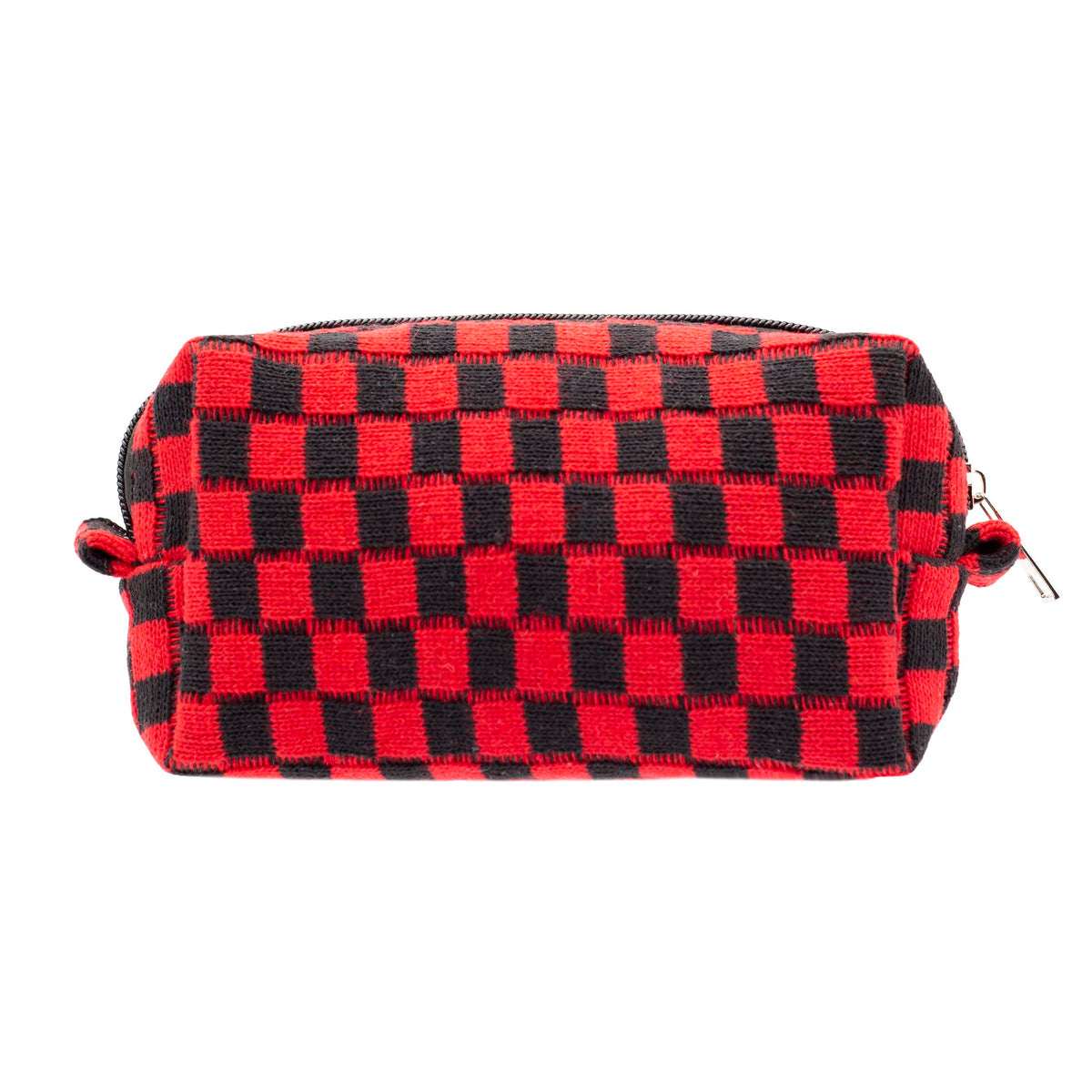 Checkered Makeup Bag for Purse, Small Travel Cosmetic Pouch,Blue,6 Pack