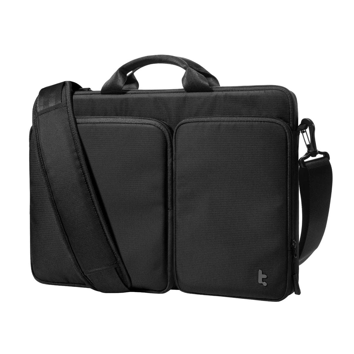 tomtoc 360° Protective Laptop Shoulder Bag for 15.6-16.2 Inch Laptop, Fit Acer Aspire 3/5/7, HP Pavilion 15.6, Dell Inspiron/XPS, ASUS ROG/TUF, Lenovo ThinkPad, Water-Resistant Accessory Case