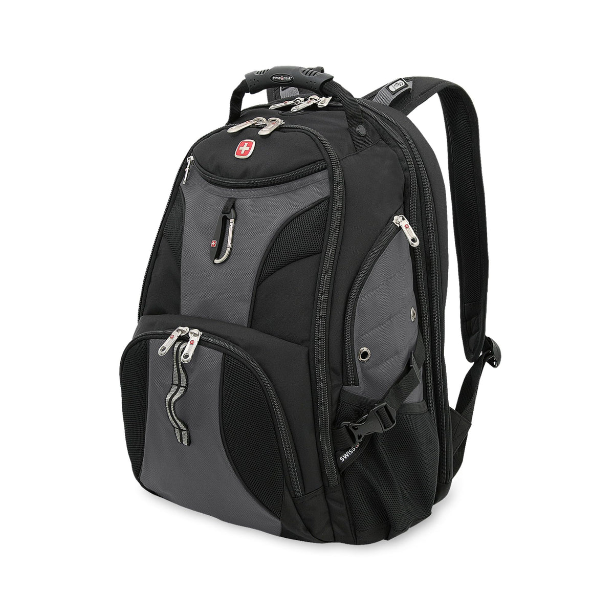 SWISSGEAR 1900 ScanSmart Laptop Backpack, Fits Most 17-Inch Laptops, TSA-Friendly Lay-Flat Design, RFID Protection, and Tablet Pocket, Black, 31L, 18.5-Inch