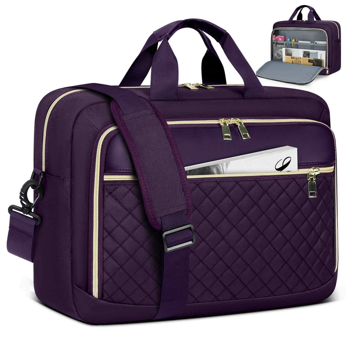 NEWHEY Laptop Bag 17.3 Inch Laptop Briefcase for Women Large Computer Bag