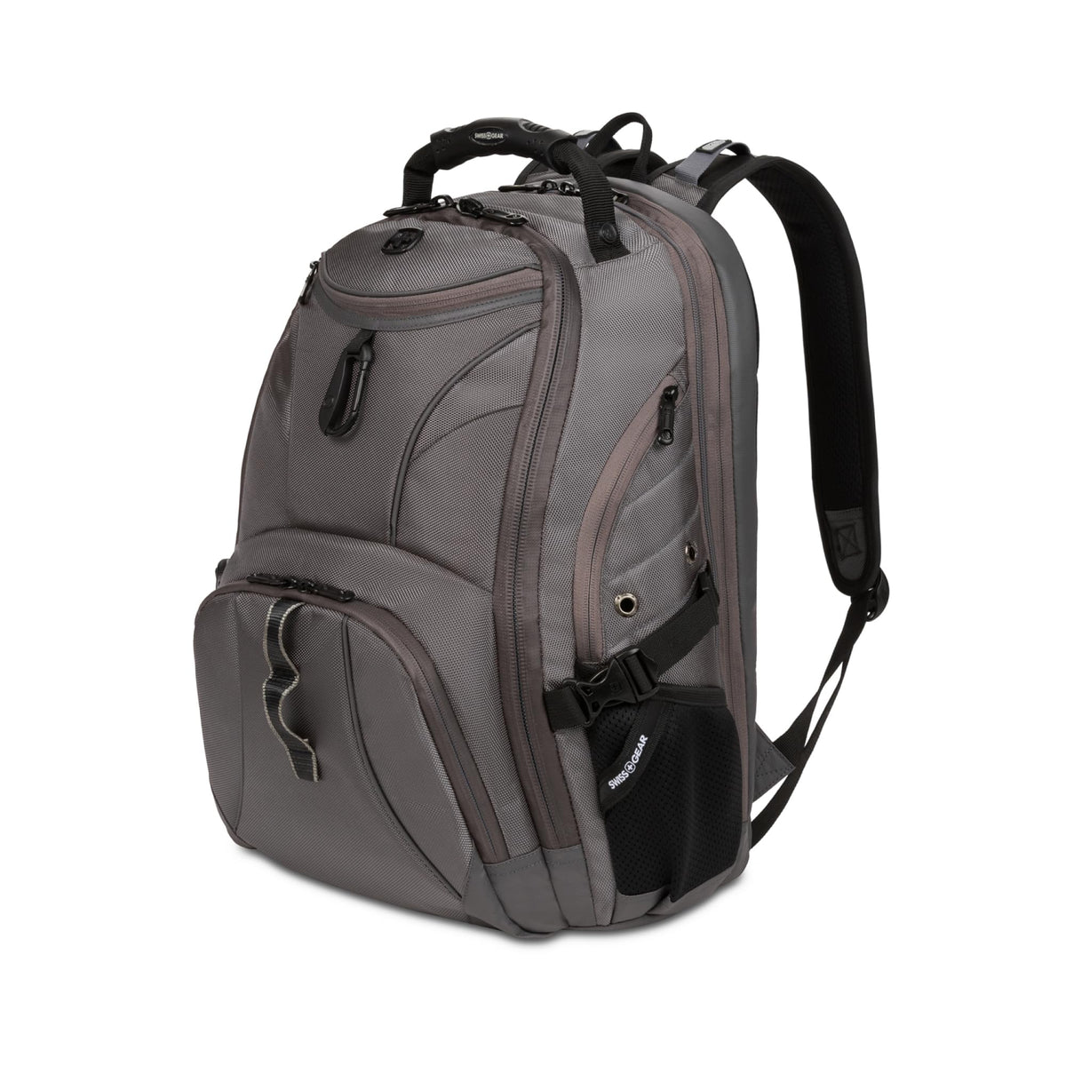 SWISSGEAR 1900 ScanSmart Laptop Backpack, Fits Most 17-Inch Laptops, TSA-Friendly Lay-Flat Design, RFID Protection, and Tablet Pocket, Black, 31L, 18.5-Inch