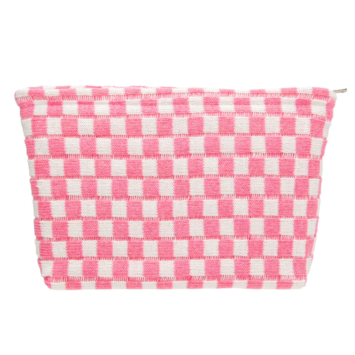 Checkered Makeup Bag for Purse, Small Travel Cosmetic Pouch,Blue,6 Pack