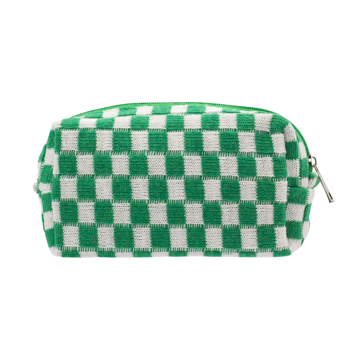 Checkered Makeup Bag for Purse, Small Travel Cosmetic Pouch,Blue,6 Pack