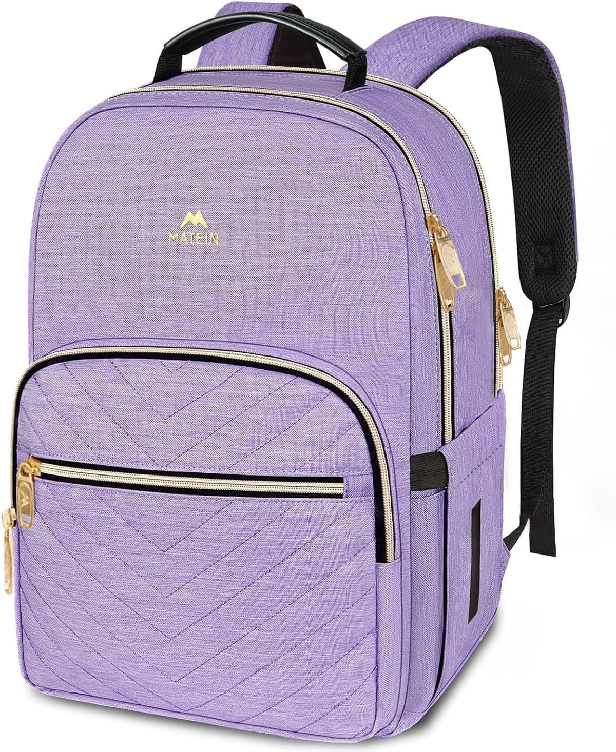 MATEIN 15.6 inch College School Bookbag for Women, Purple Laptop Backpack