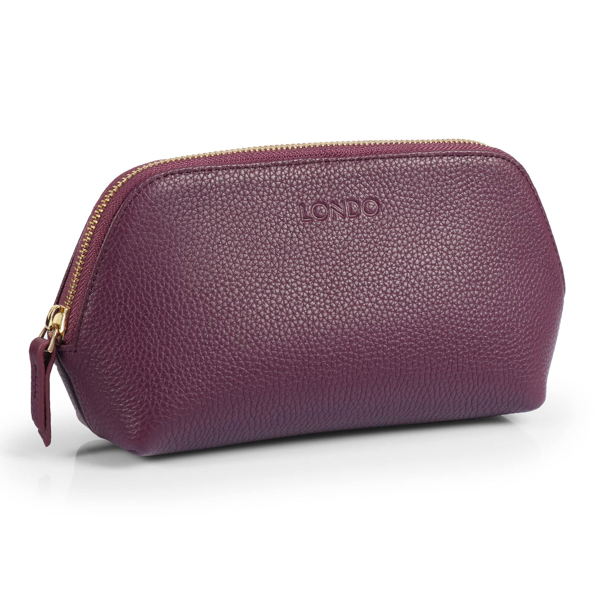 Londo Genuine Leather Makeup Bag – Cosmetic Pouch, Travel Organizer, Toiletry Clutch for Women, Stylish & Durable Storage for Essentials