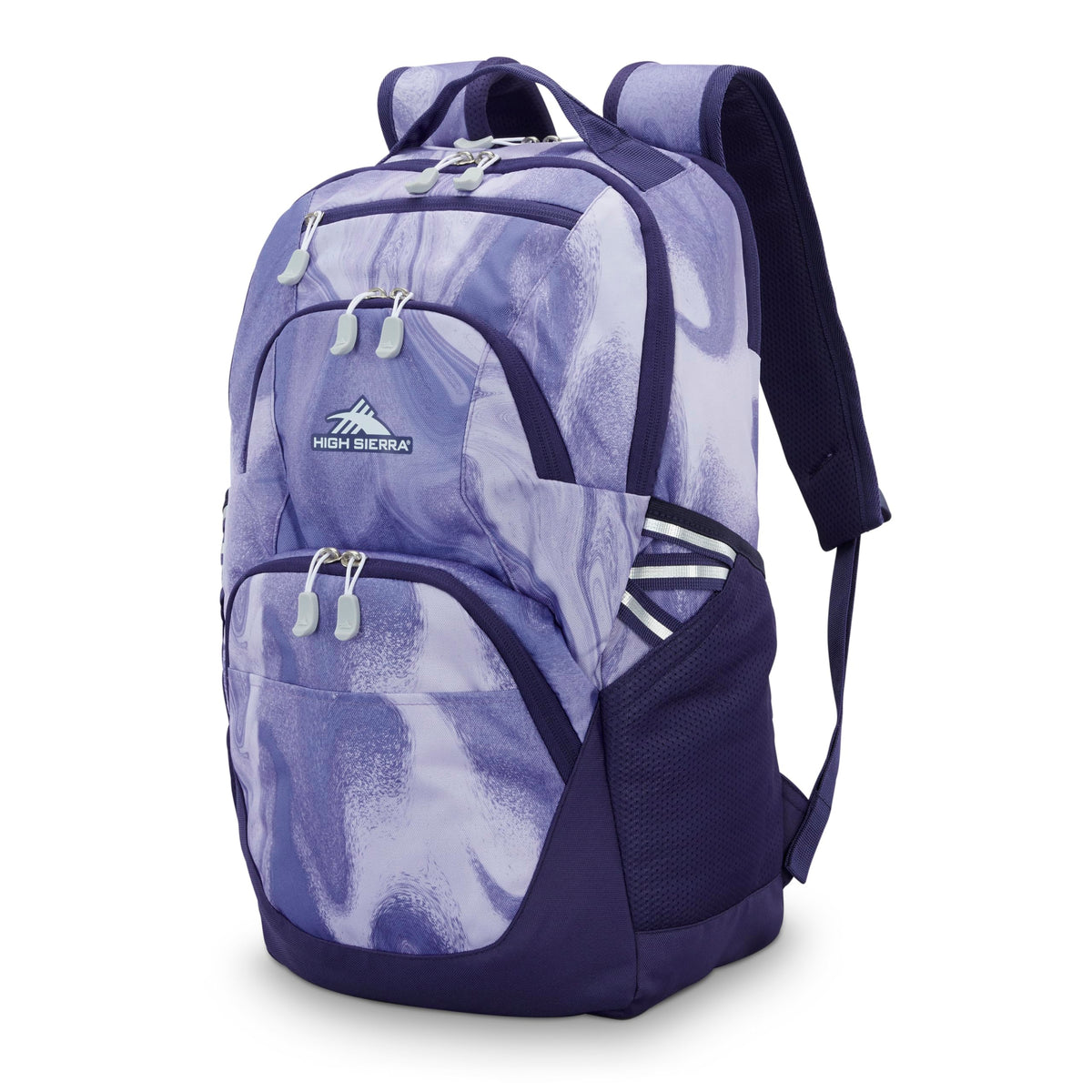 High Sierra Swoop SG Backpack, Travel or Work Laptop Bookbag with Drop Protection Pocket, and Tablet Sleeve, One Size, Mercury