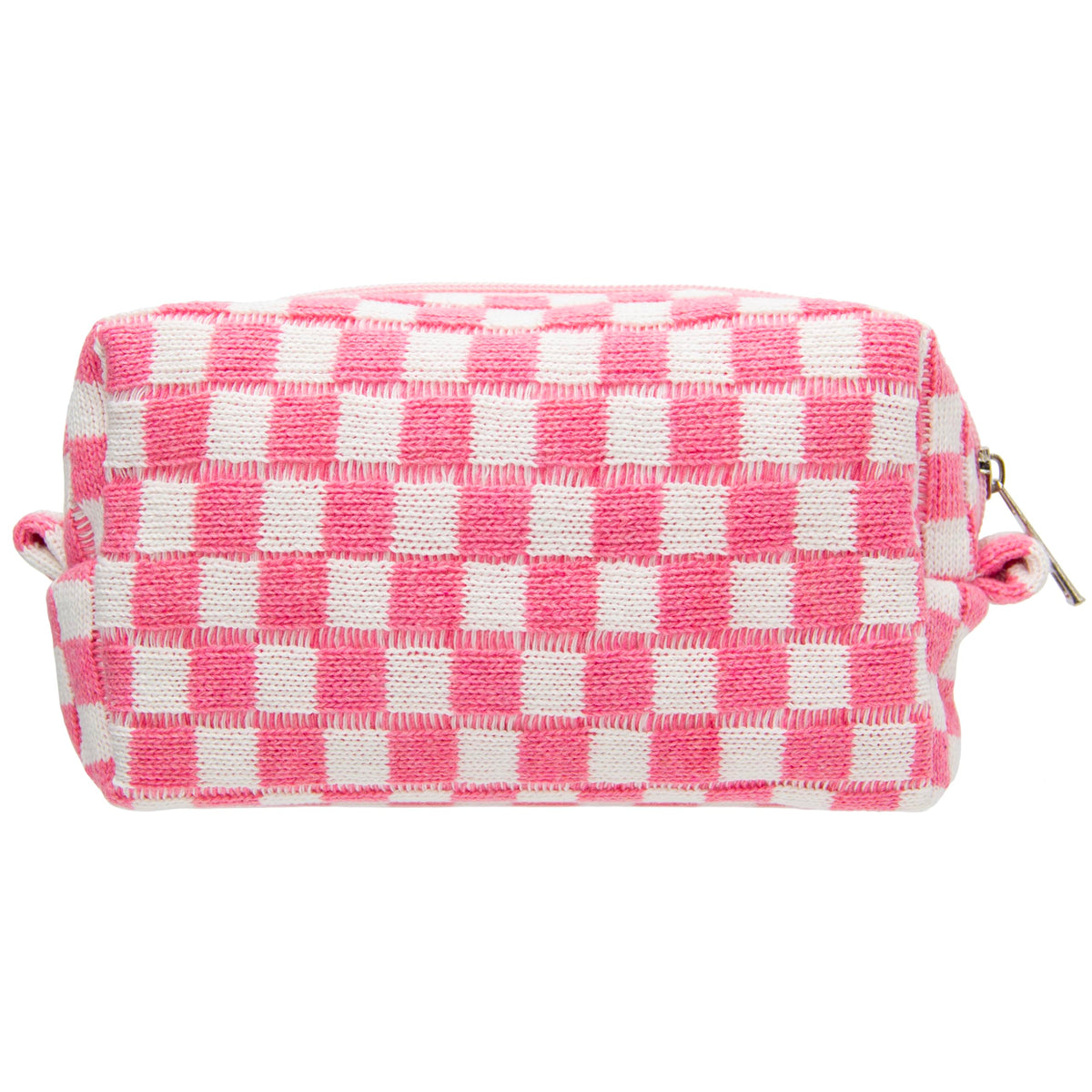 Checkered Makeup Bag for Purse, Small Travel Cosmetic Pouch,Blue,6 Pack