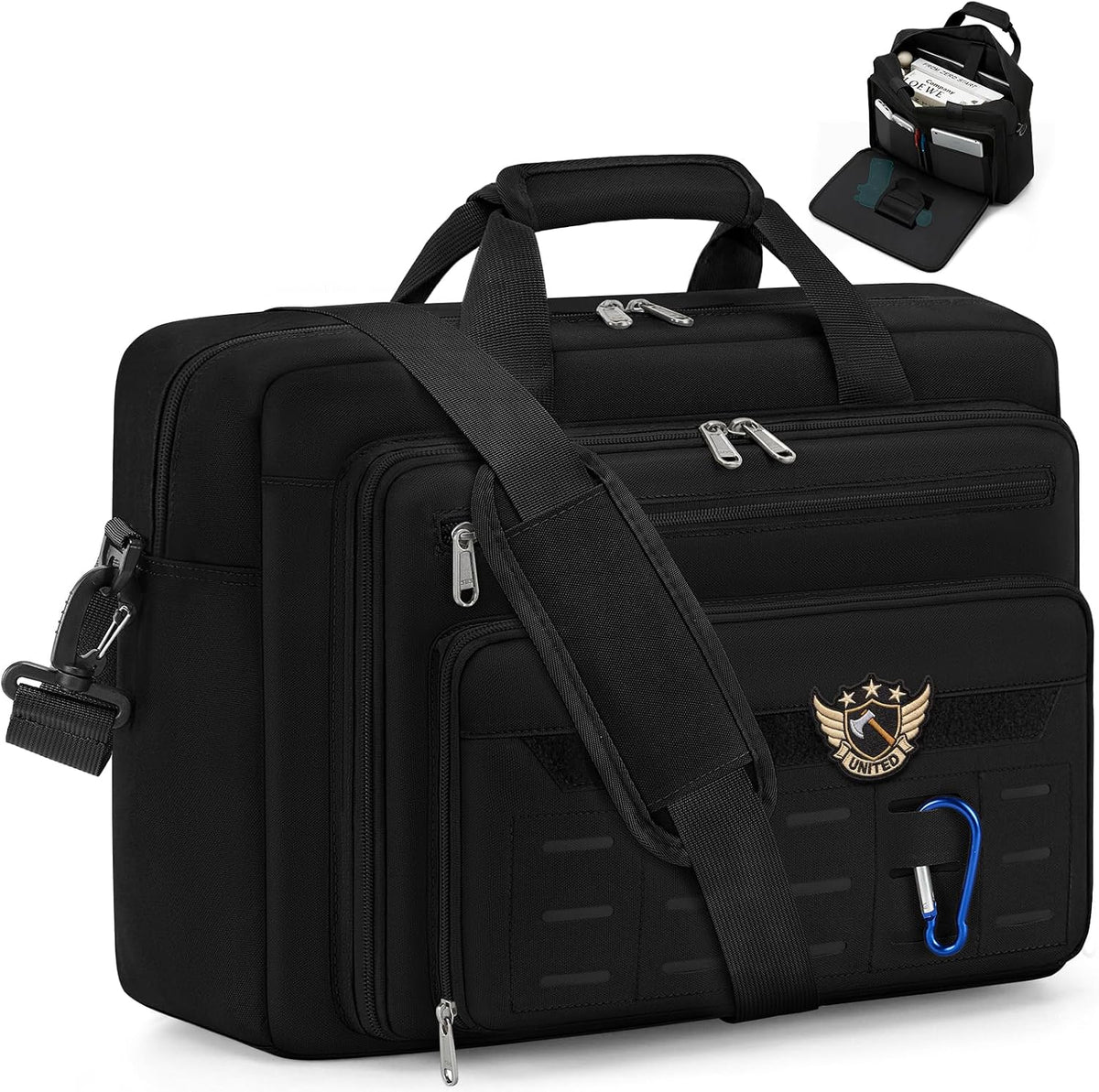 RAINSMORE Tactical Laptop Bag for Men 15.6/17.3 Inch Military Messenger Bag