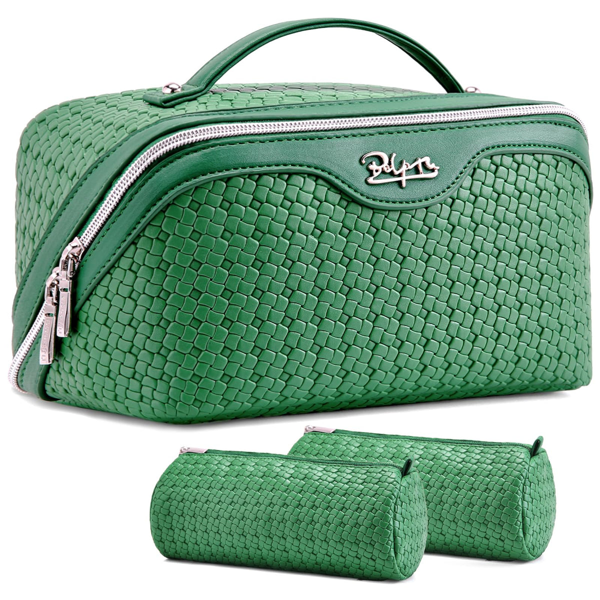 BOYATU Travel Makeup Bag Cosmetic Bags for Women: 3 Pcs Set Make up Bag