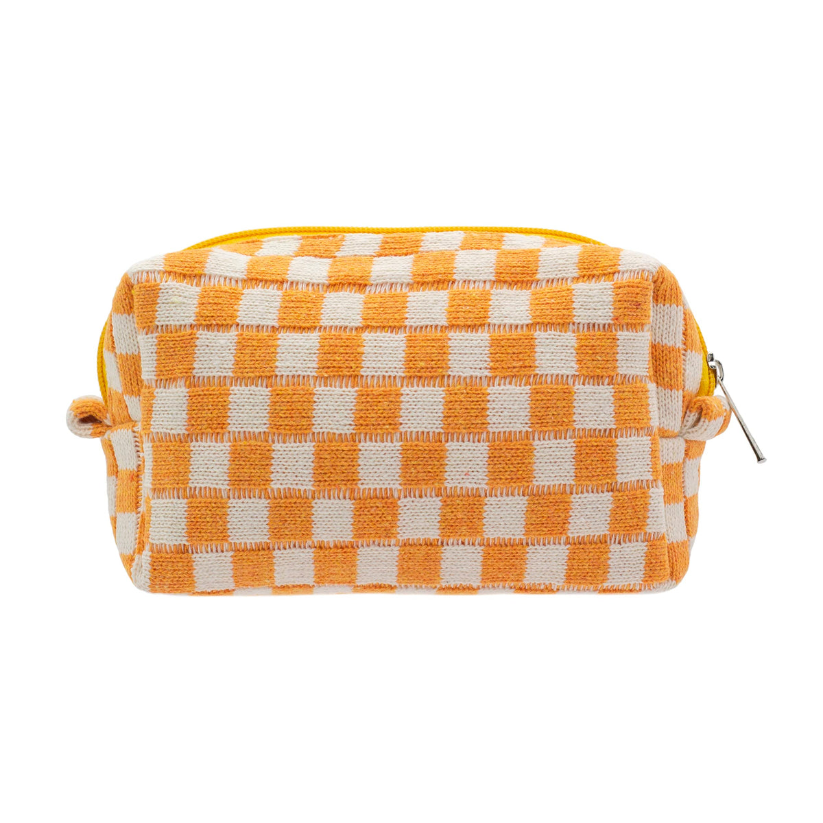 Checkered Makeup Bag for Purse, Small Travel Cosmetic Pouch,Blue,6 Pack