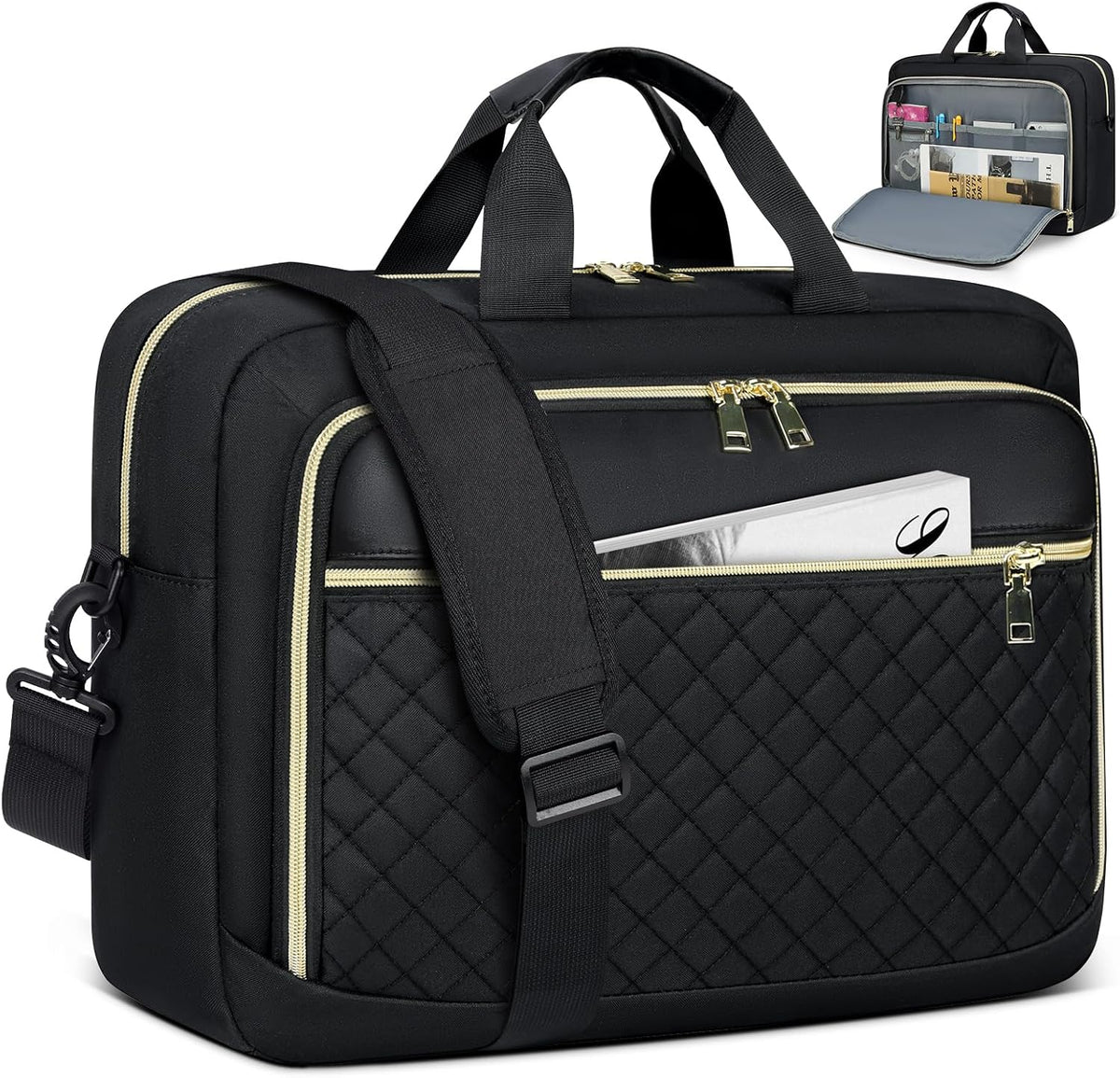 NEWHEY Laptop Bag 17.3 Inch Laptop Briefcase for Women Large Computer Bag