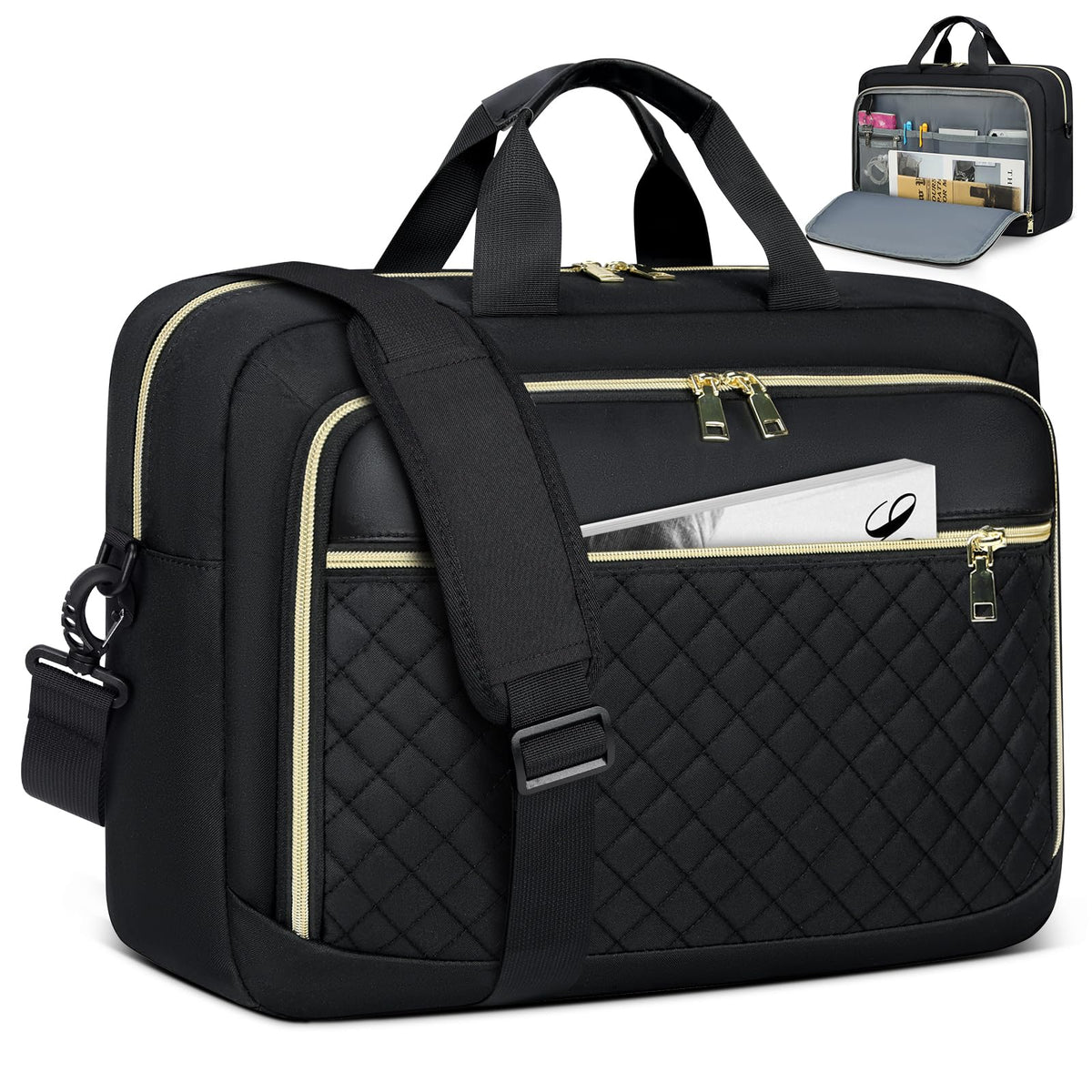 NEWHEY Laptop Bag 17.3 Inch Laptop Briefcase for Women Large Computer Bag