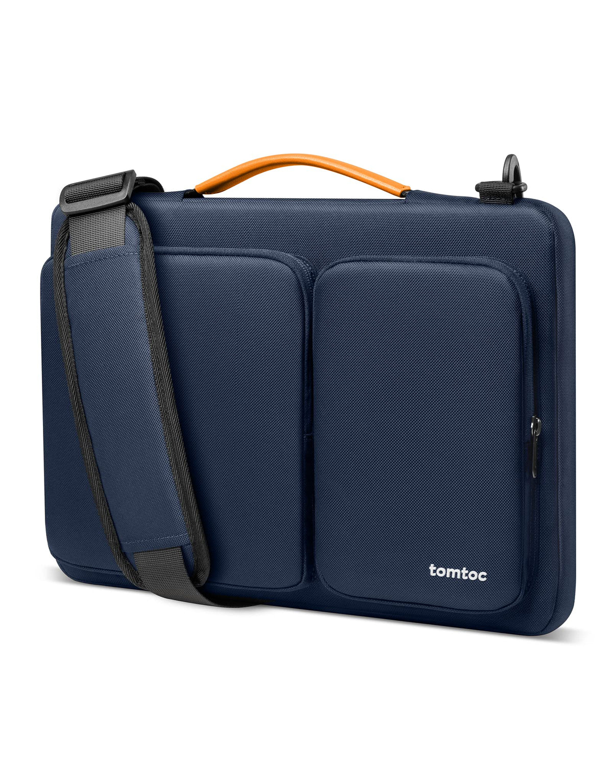 tomtoc 360° Protective Laptop Shoulder Bag for 15.6-16.2 Inch Laptop, Fit Acer Aspire 3/5/7, HP Pavilion 15.6, Dell Inspiron/XPS, ASUS ROG/TUF, Lenovo ThinkPad, Water-Resistant Accessory Case