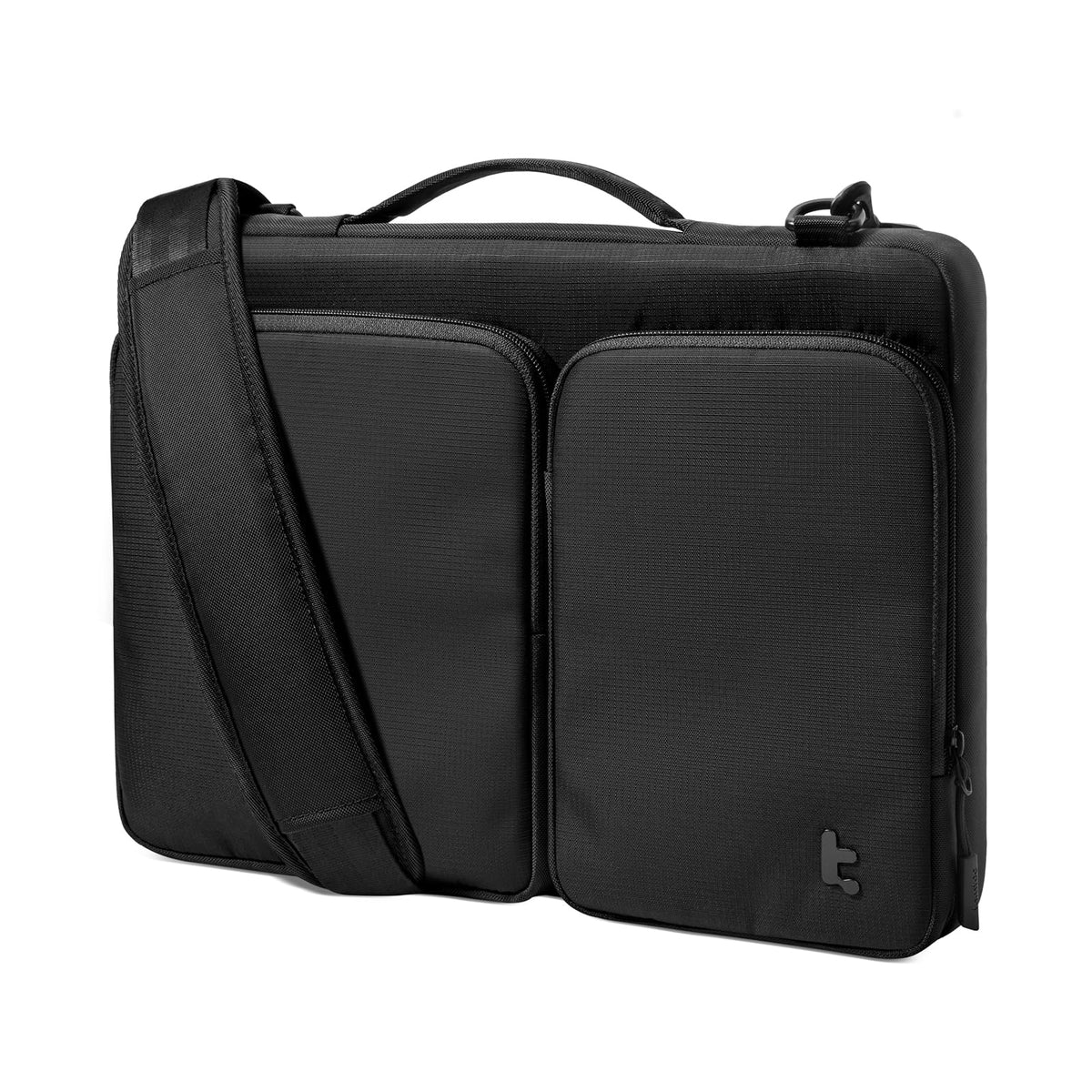 tomtoc 360° Protective Laptop Shoulder Bag for 15.6-16.2 Inch Laptop, Fit Acer Aspire 3/5/7, HP Pavilion 15.6, Dell Inspiron/XPS, ASUS ROG/TUF, Lenovo ThinkPad, Water-Resistant Accessory Case