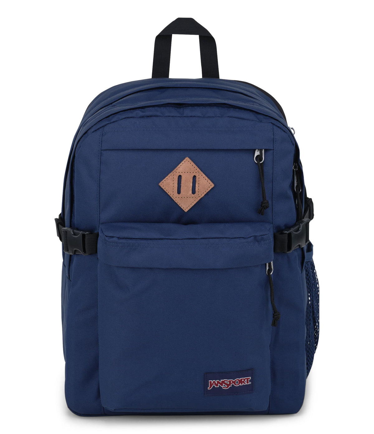 JanSport Main Campus Backpack - Travel or Work backpack w 15-Inch Laptop Sleeve and Dual Water Bottle Pockets, Navy