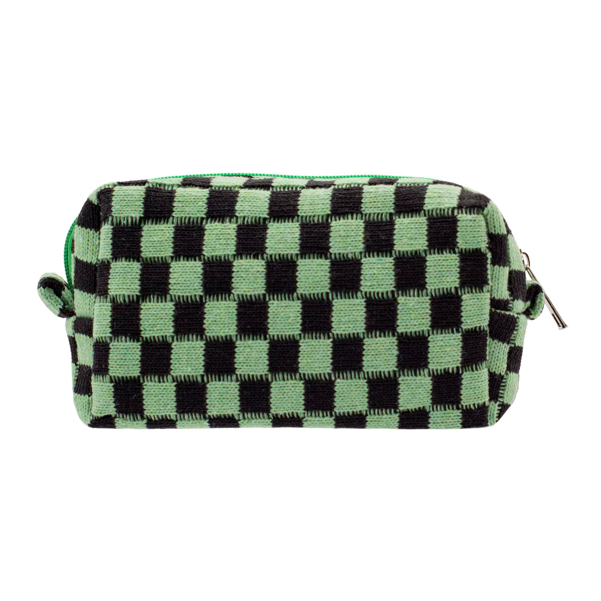 Checkered Makeup Bag for Purse, Small Travel Cosmetic Pouch,Blue,6 Pack