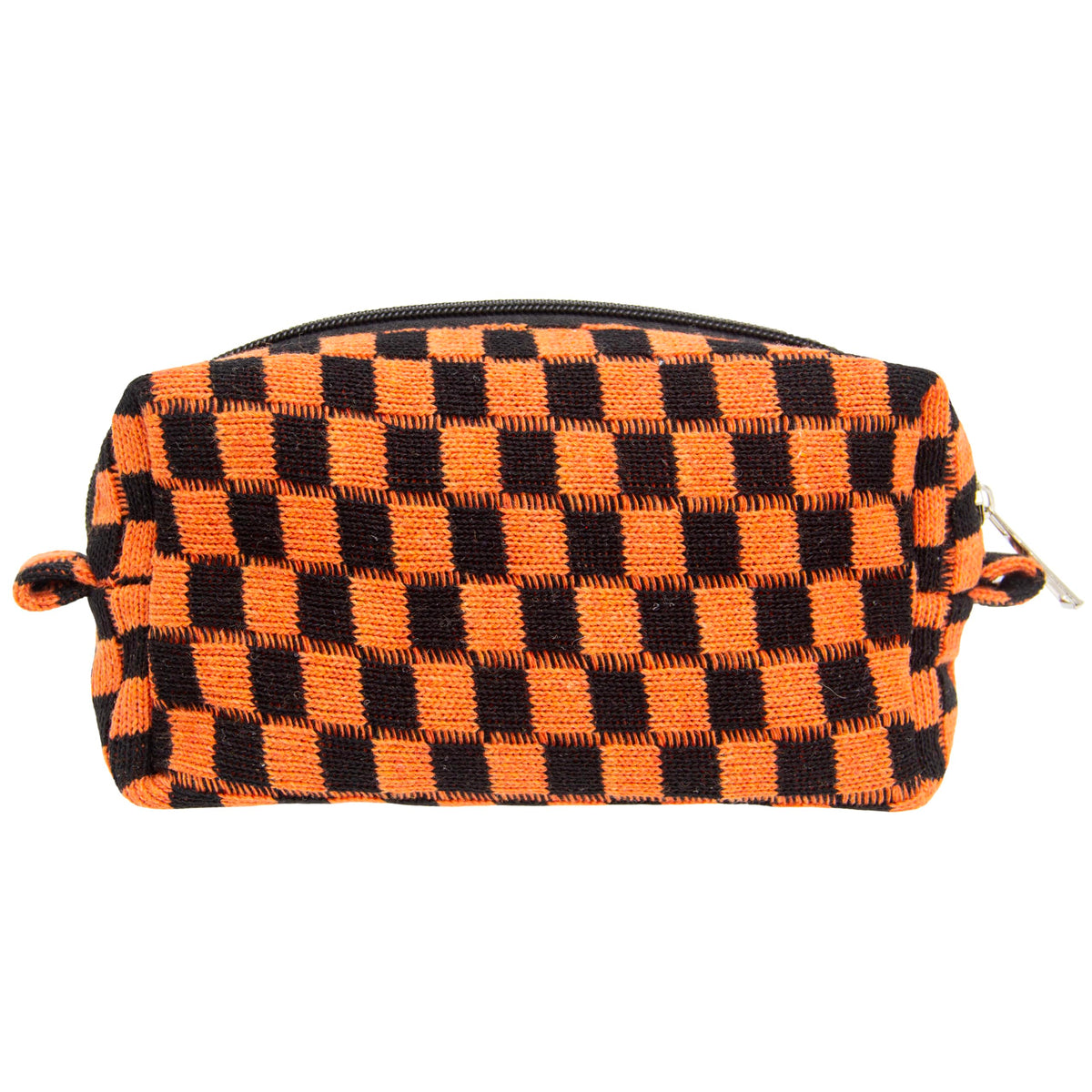 Checkered Makeup Bag for Purse, Small Travel Cosmetic Pouch,Blue,6 Pack