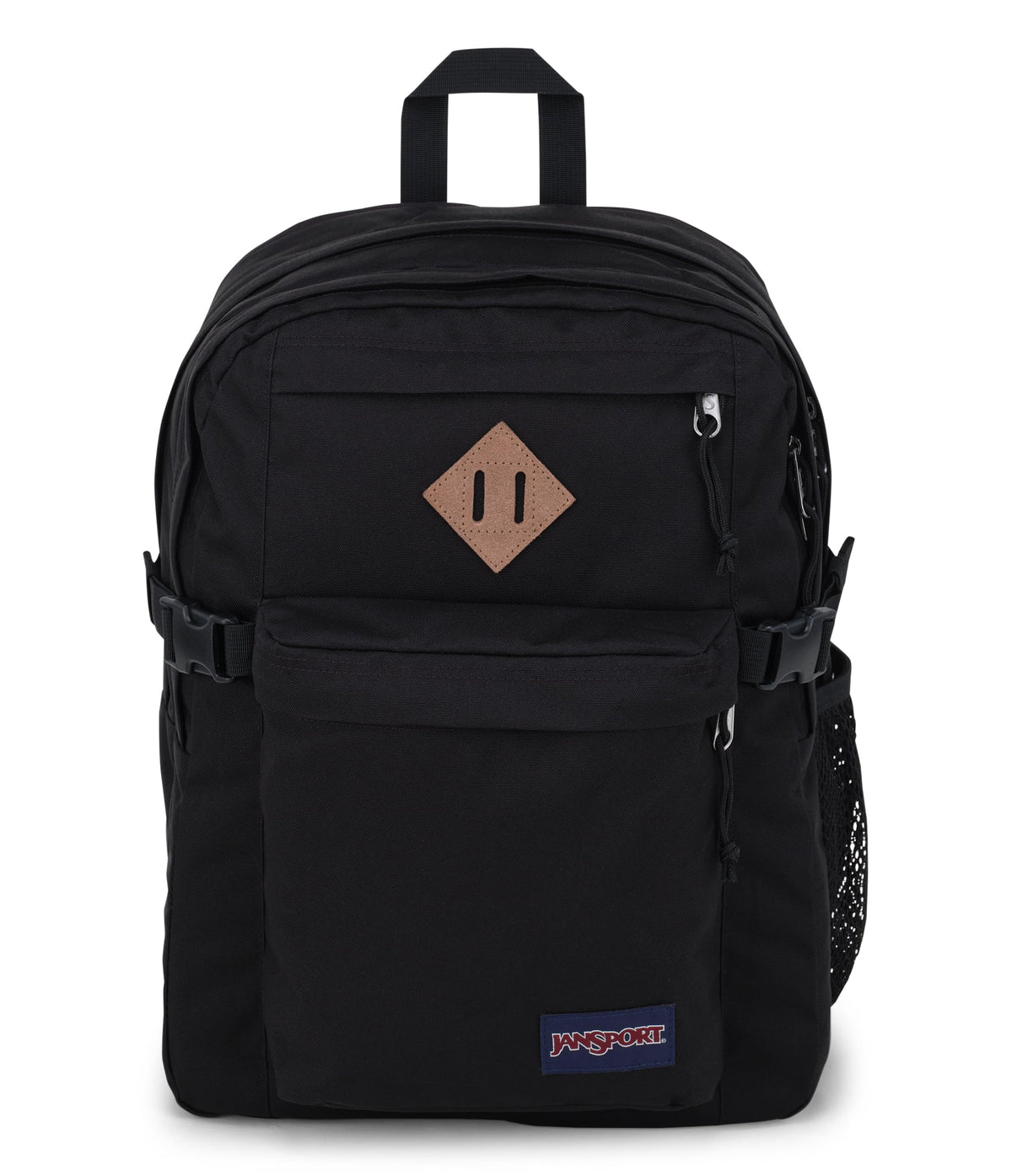 JanSport Main Campus Backpack - Travel or Work backpack w 15-Inch Laptop Sleeve and Dual Water Bottle Pockets, Navy
