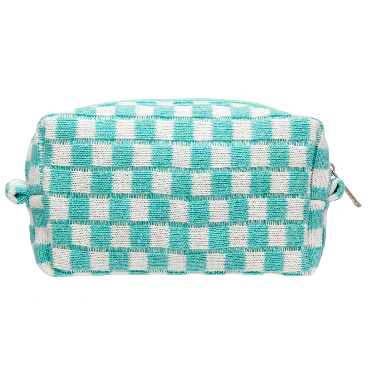 Checkered Makeup Bag for Purse, Small Travel Cosmetic Pouch,Blue,6 Pack