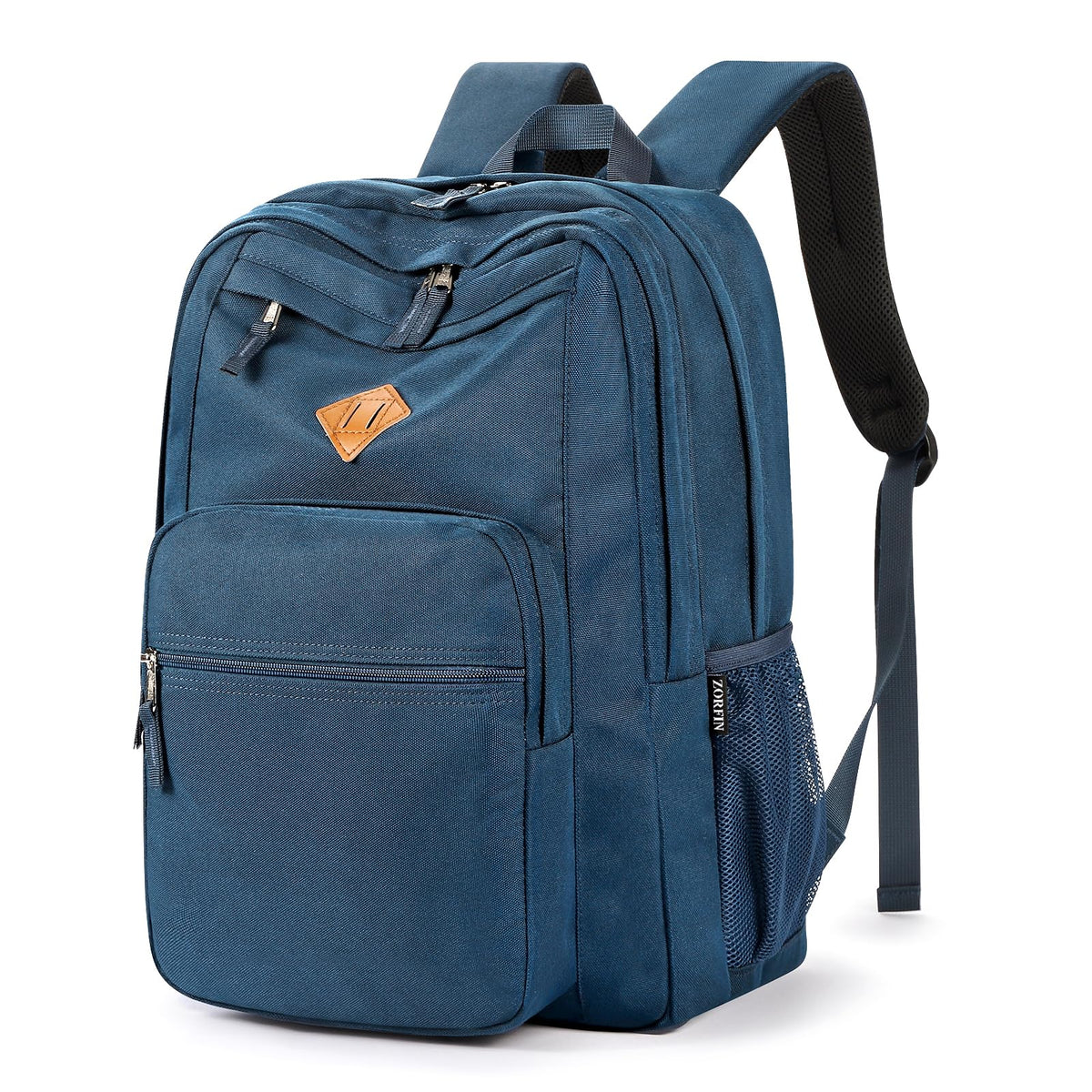 ZORFIN 26L Black Backpack for College, and Travel: Water Resistant Bookbag