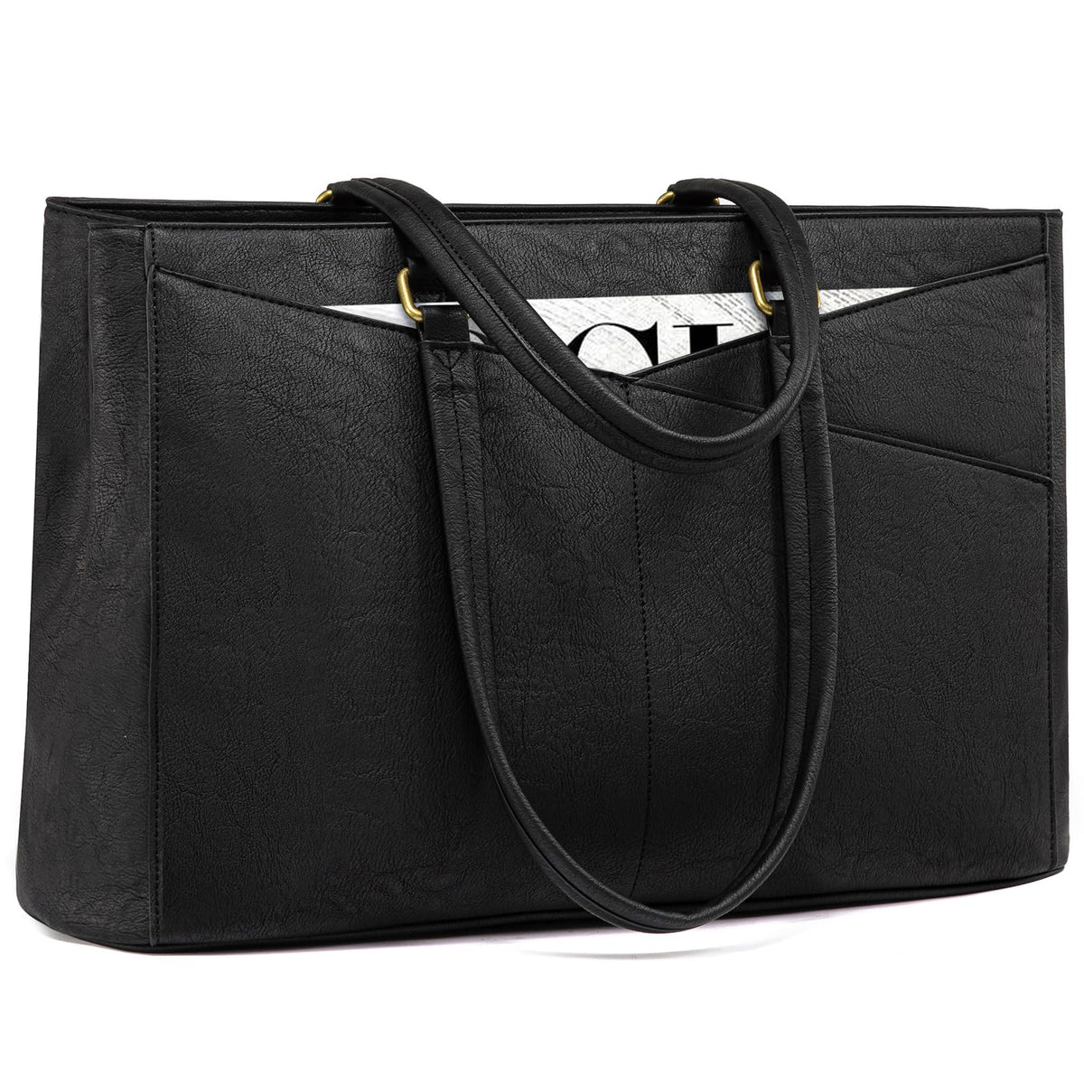 LOVEVOOK Laptop Tote Bag for Women,Leather Work Computer Briefcase Bag