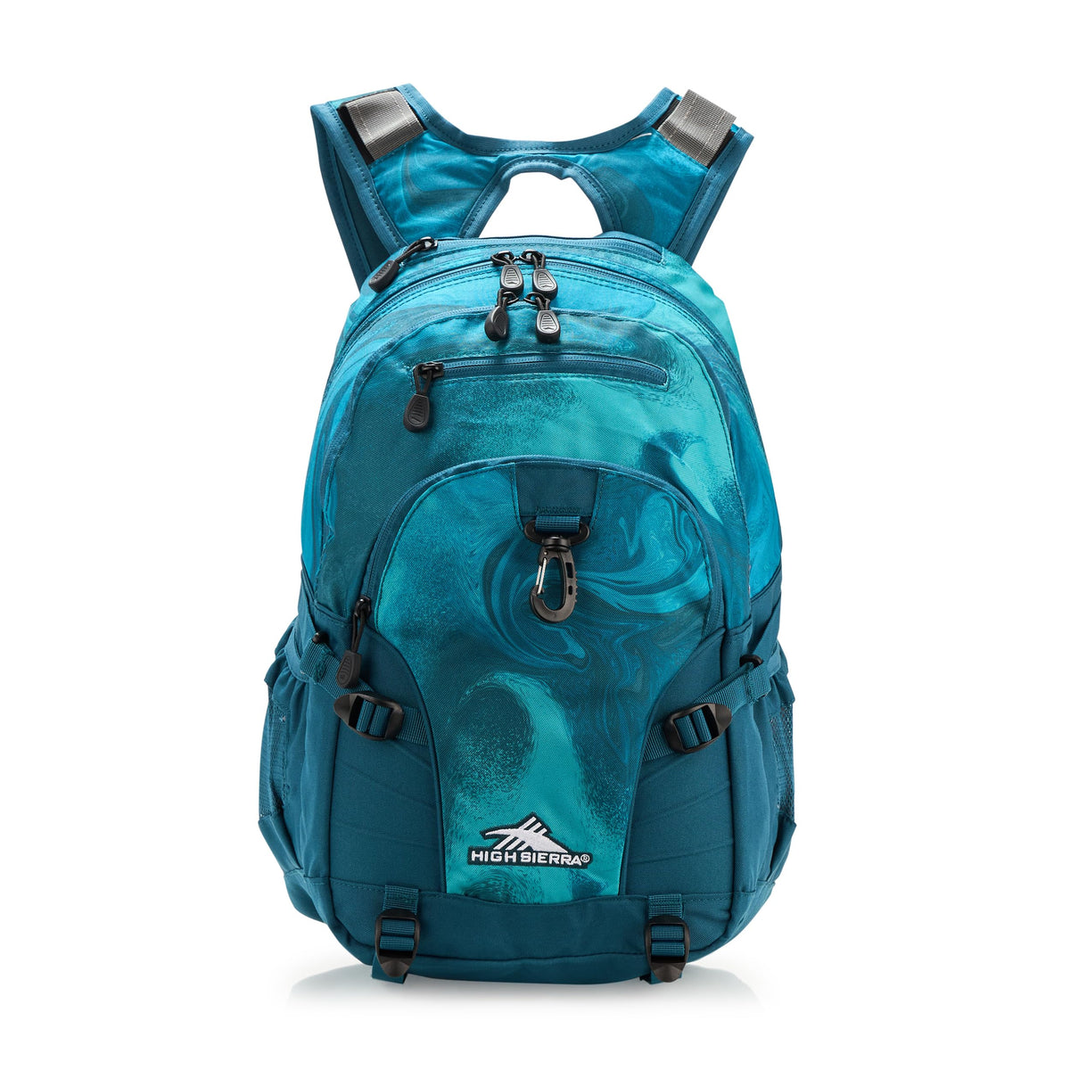 High Sierra Loop Backpack, Travel, or Work Bookbag with tablet sleeve, One Size, Graffiti/Black/Ash