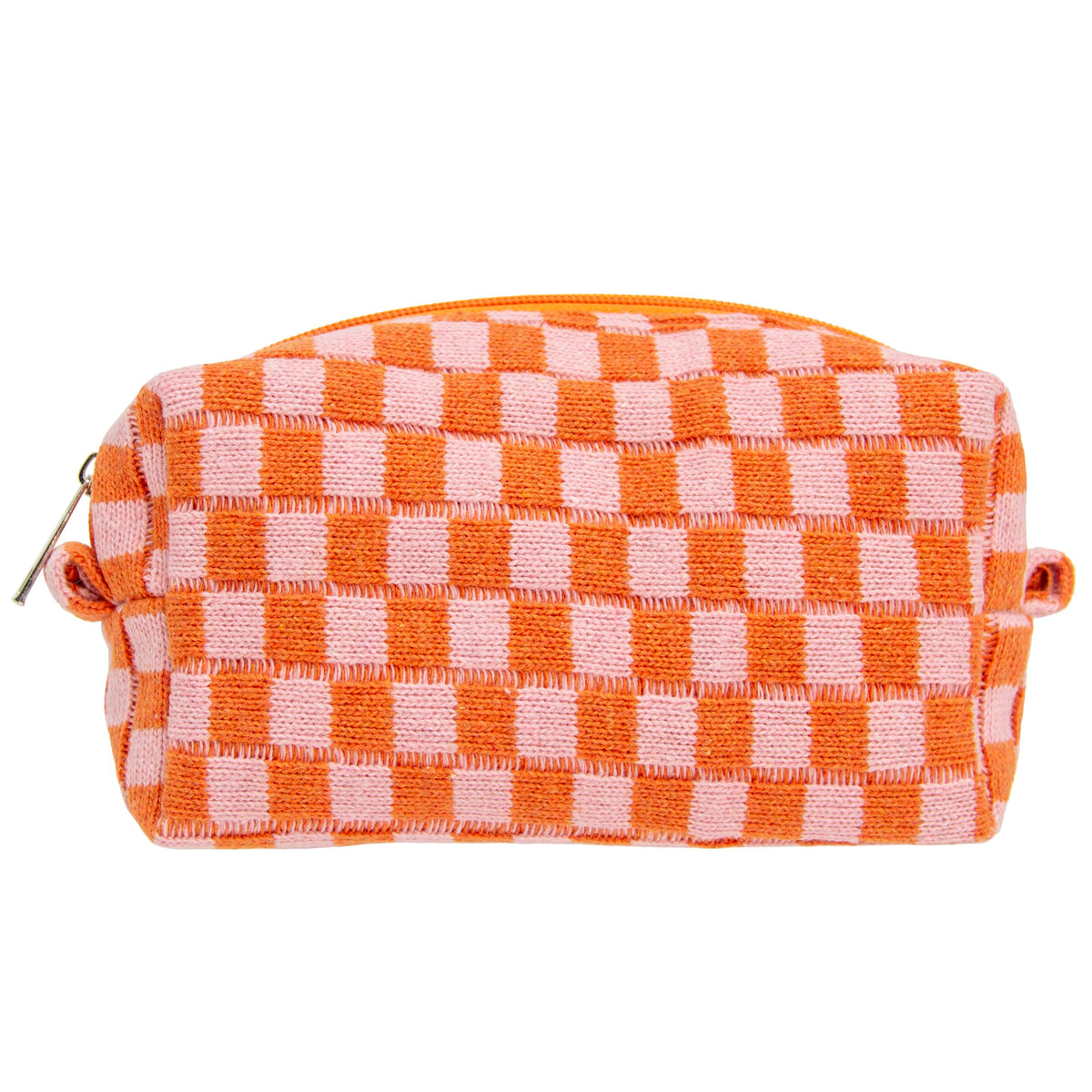 Checkered Makeup Bag for Purse, Small Travel Cosmetic Pouch,Blue,6 Pack