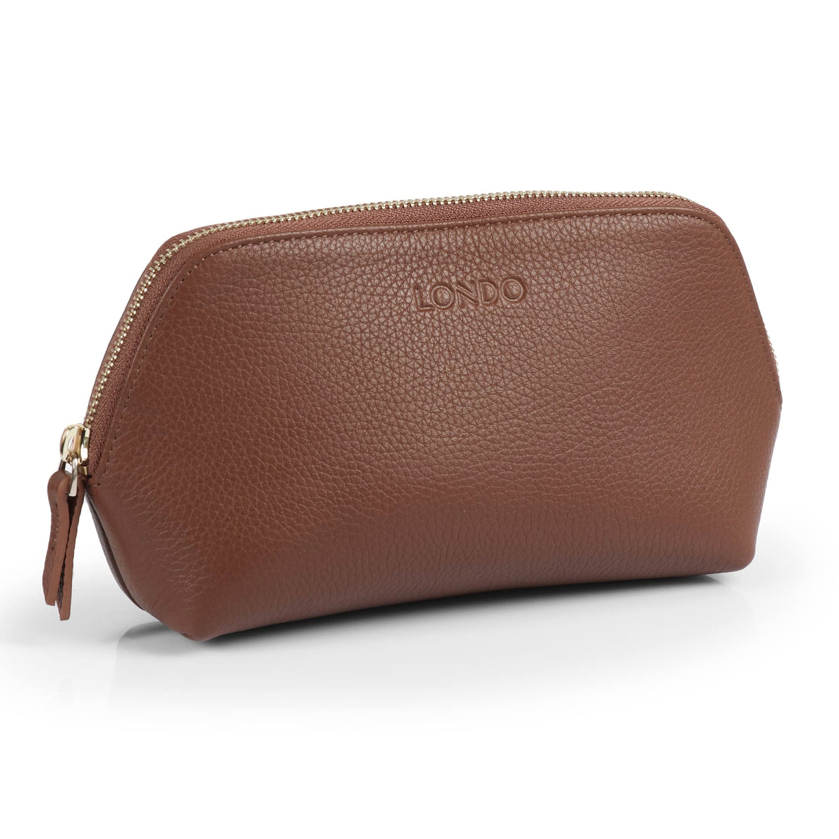 Londo Genuine Leather Makeup Bag – Cosmetic Pouch, Travel Organizer, Toiletry Clutch for Women, Stylish & Durable Storage for Essentials