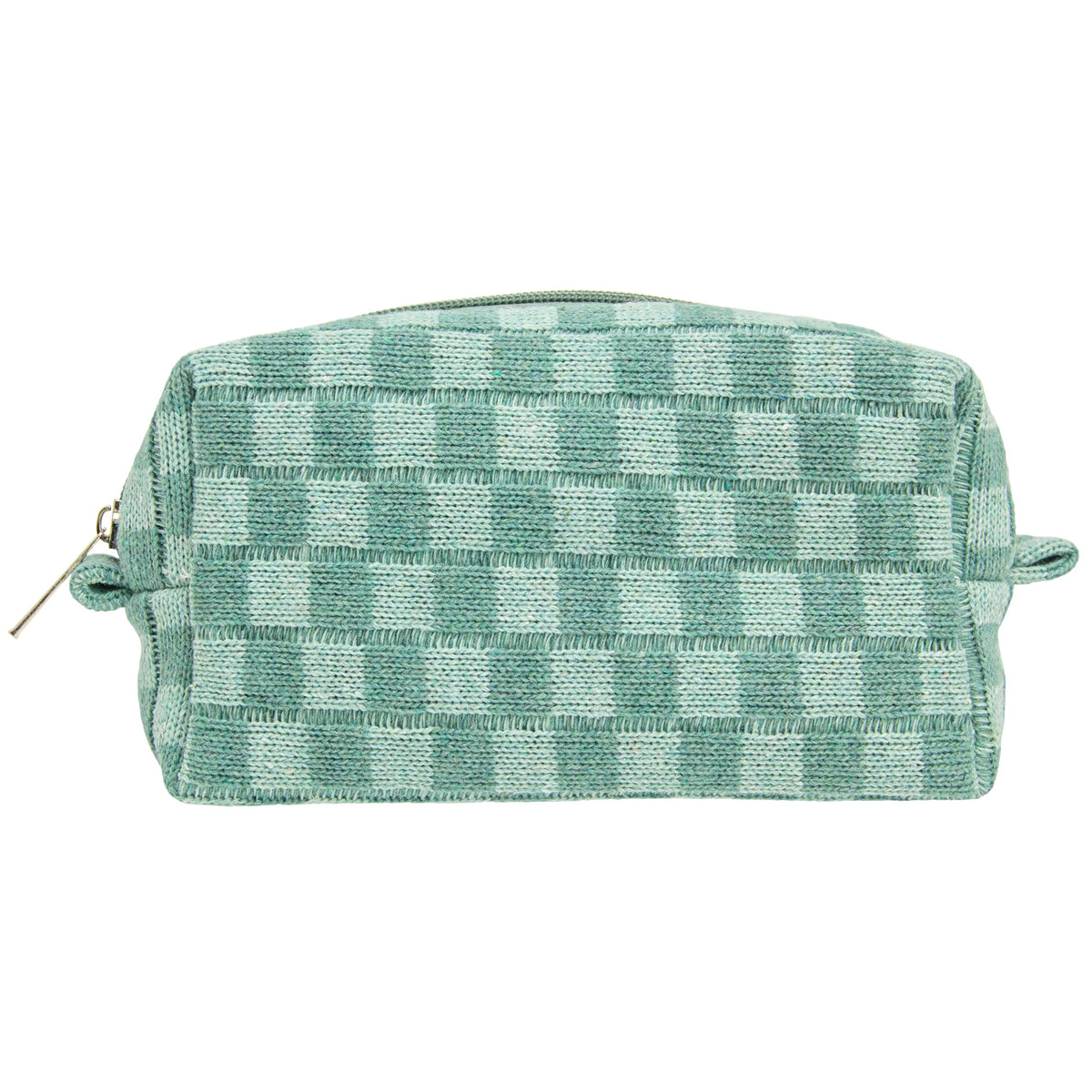 Checkered Makeup Bag for Purse, Small Travel Cosmetic Pouch,Blue,6 Pack