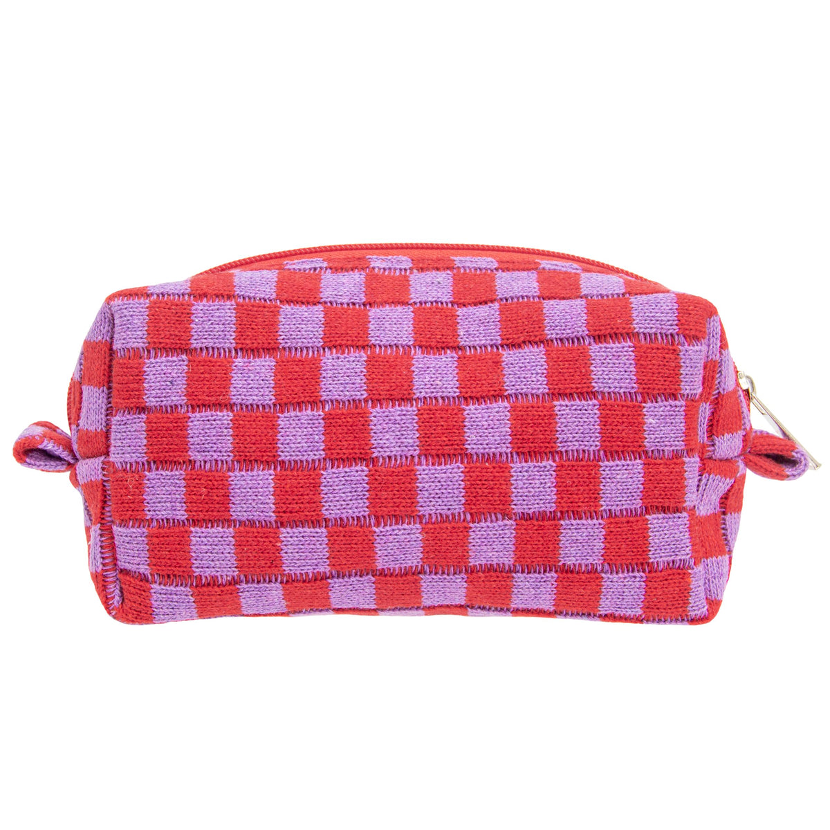 Checkered Makeup Bag for Purse, Small Travel Cosmetic Pouch,Blue,6 Pack