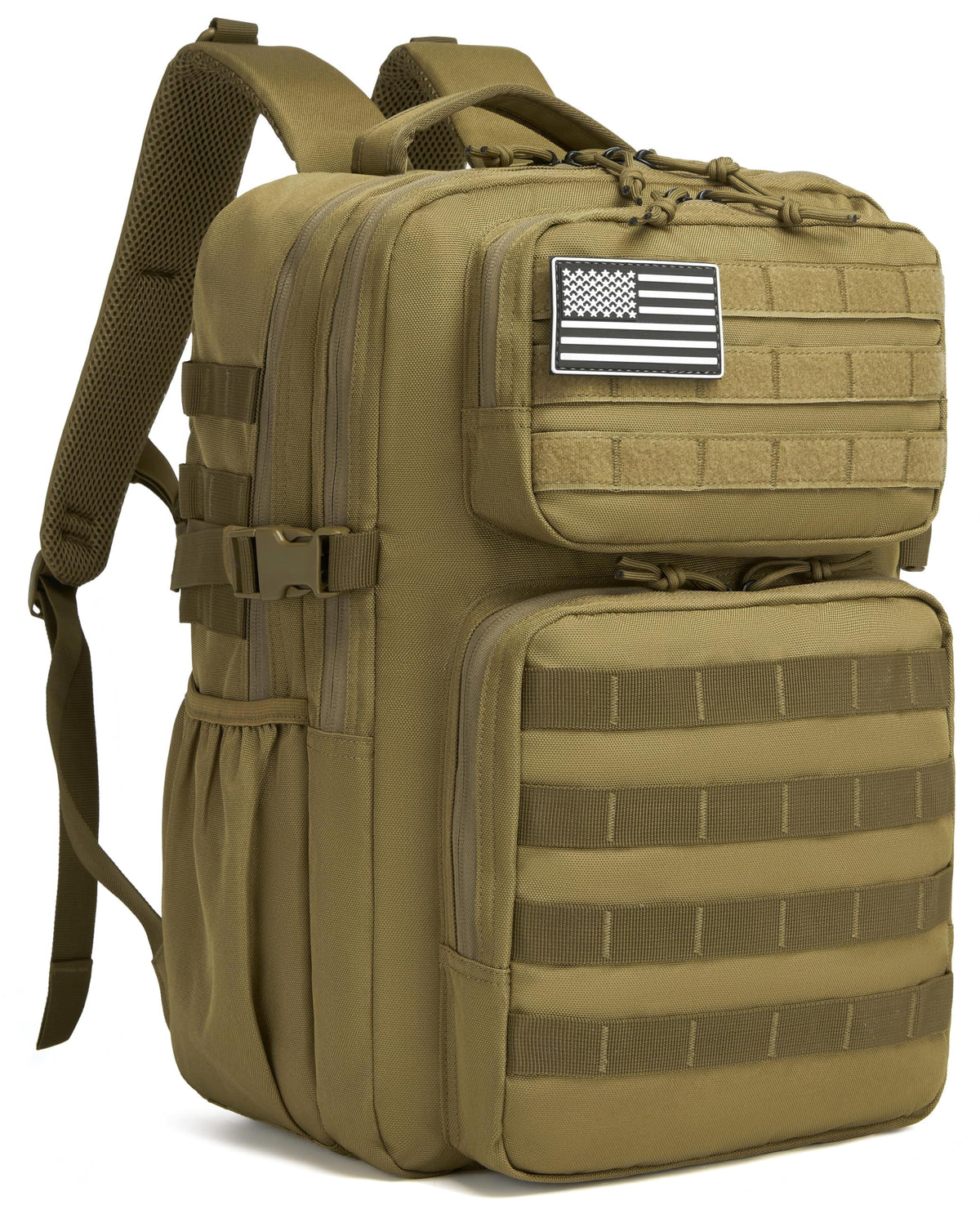 Wotony Military Tactical Backpack for Men Waterproof Daypack 3 Day Assault Pack Molle Bag with Water Bottle Holder