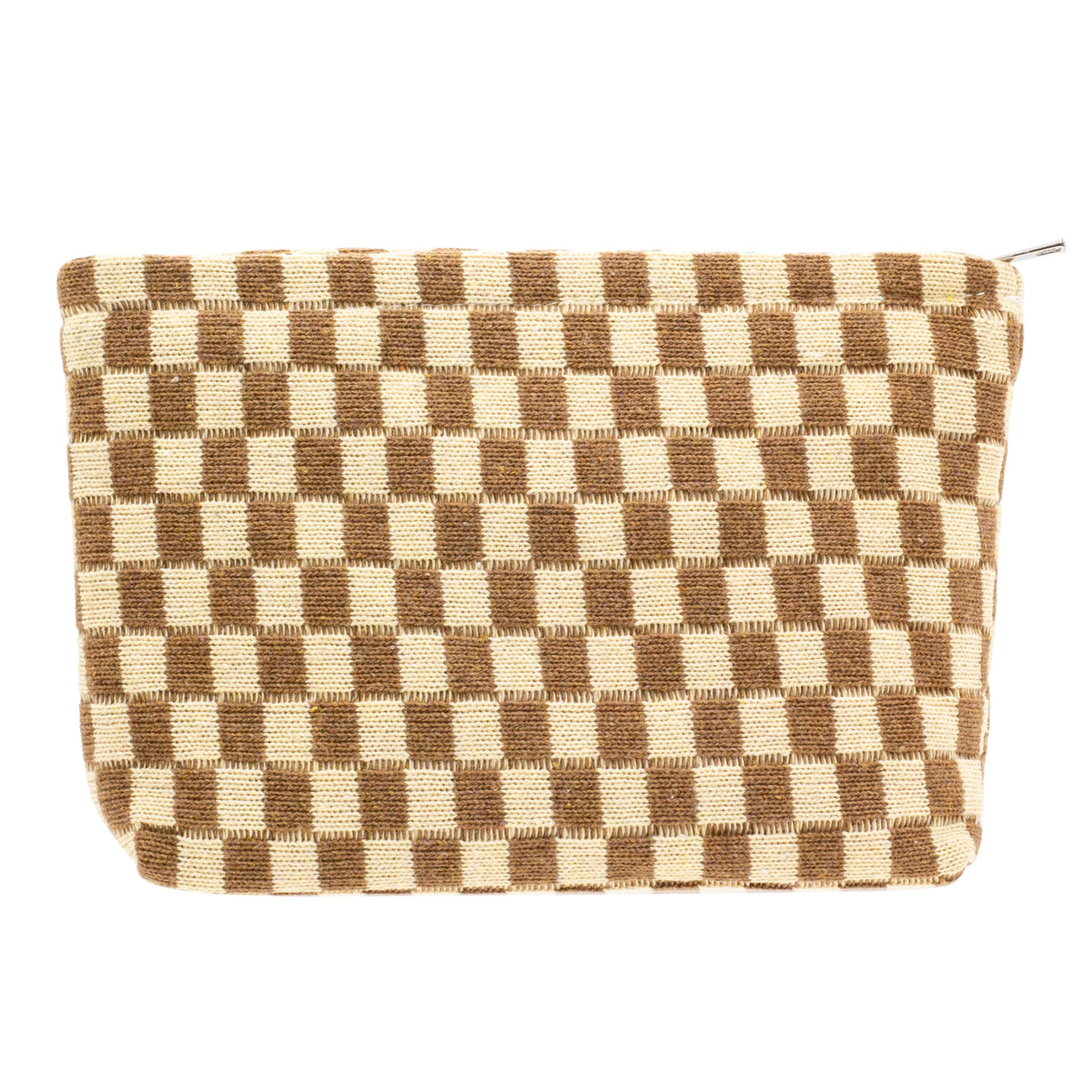 Checkered Makeup Bag for Purse, Small Travel Cosmetic Pouch,Blue,6 Pack