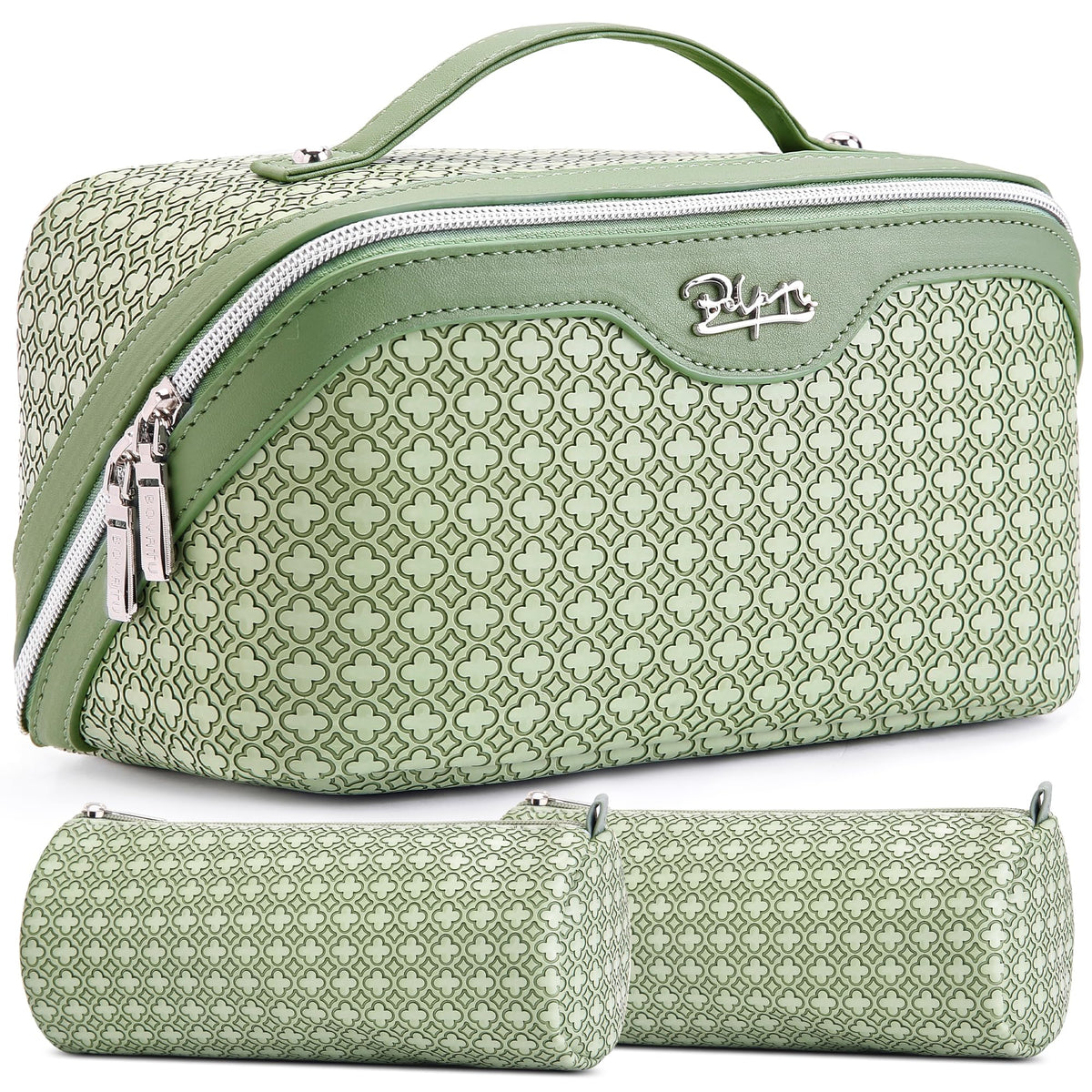BOYATU Travel Makeup Bag Cosmetic Bags for Women: 3 Pcs Set Make up Bag