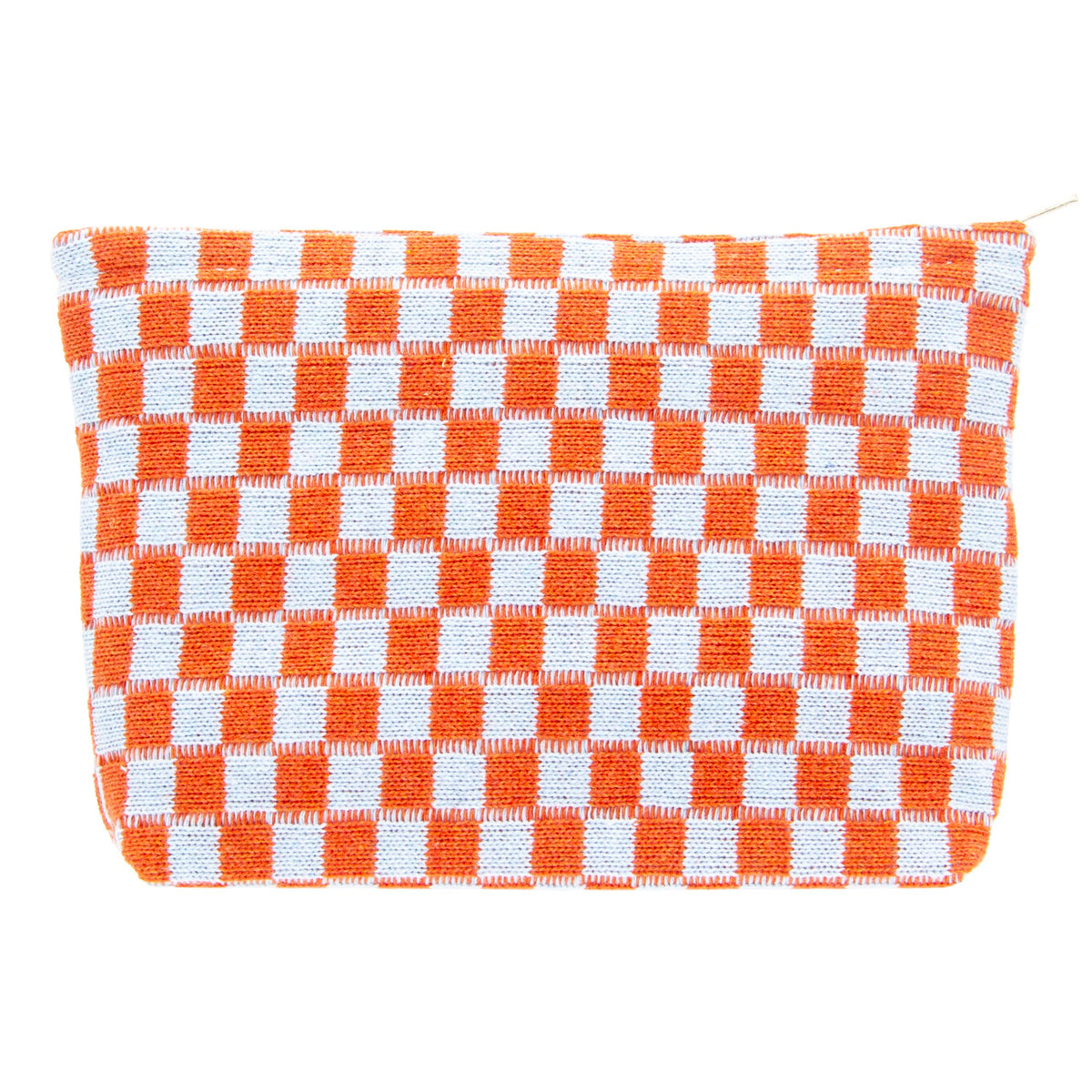 Checkered Makeup Bag for Purse, Small Travel Cosmetic Pouch,Blue,6 Pack