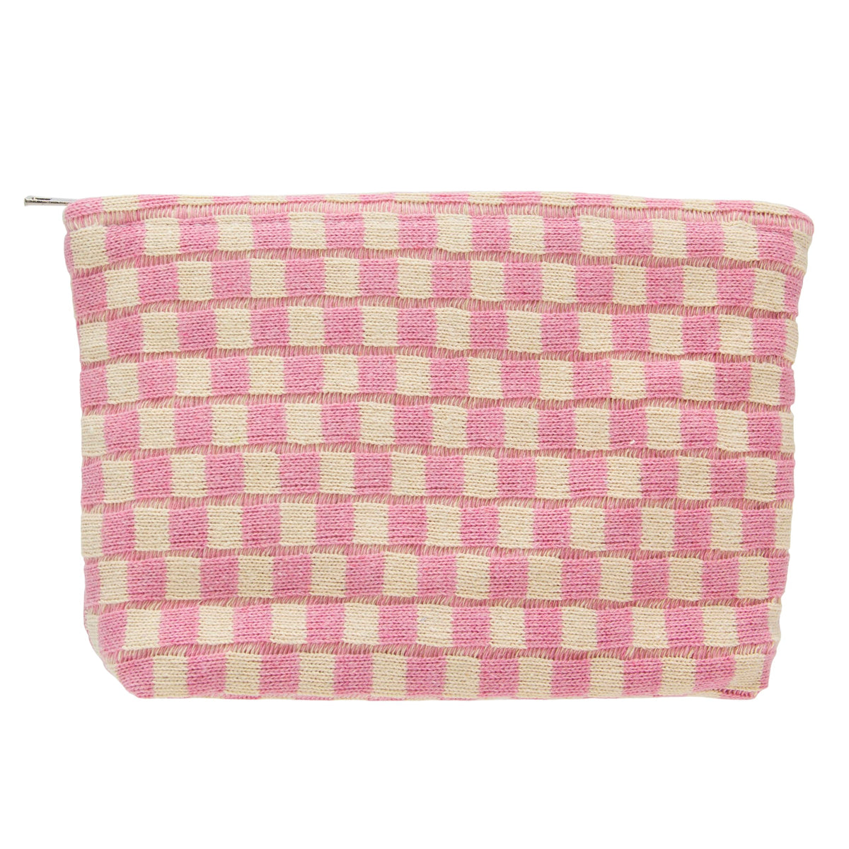 Checkered Makeup Bag for Purse, Small Travel Cosmetic Pouch,Blue,6 Pack