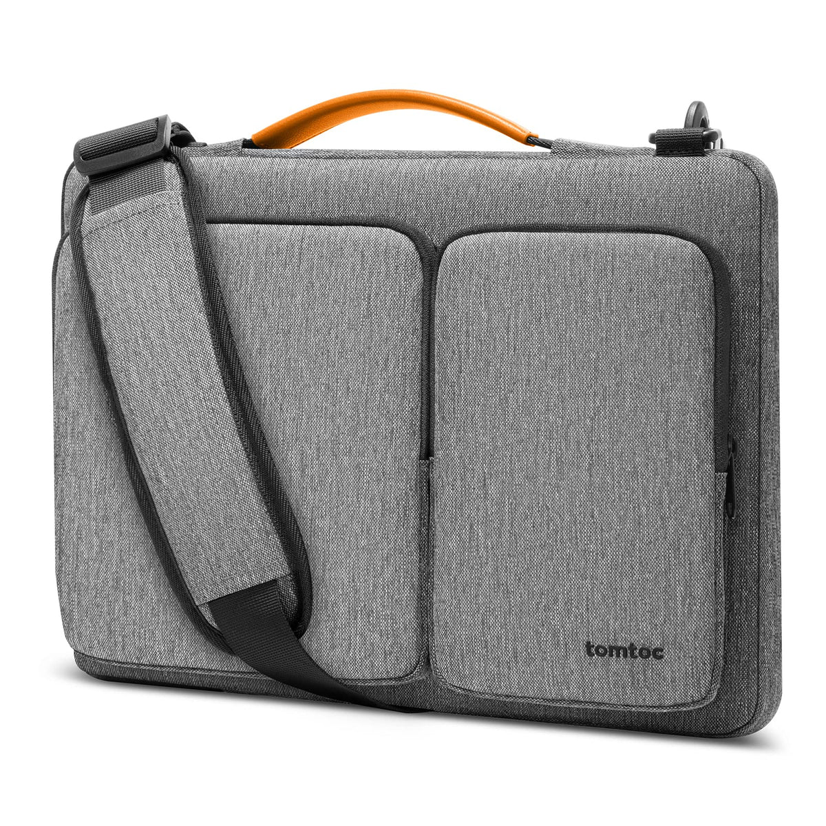tomtoc 360° Protective Laptop Shoulder Bag for 15.6-16.2 Inch Laptop, Fit Acer Aspire 3/5/7, HP Pavilion 15.6, Dell Inspiron/XPS, ASUS ROG/TUF, Lenovo ThinkPad, Water-Resistant Accessory Case