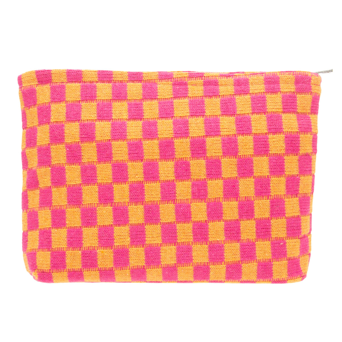 Checkered Makeup Bag for Purse, Small Travel Cosmetic Pouch,Blue,6 Pack