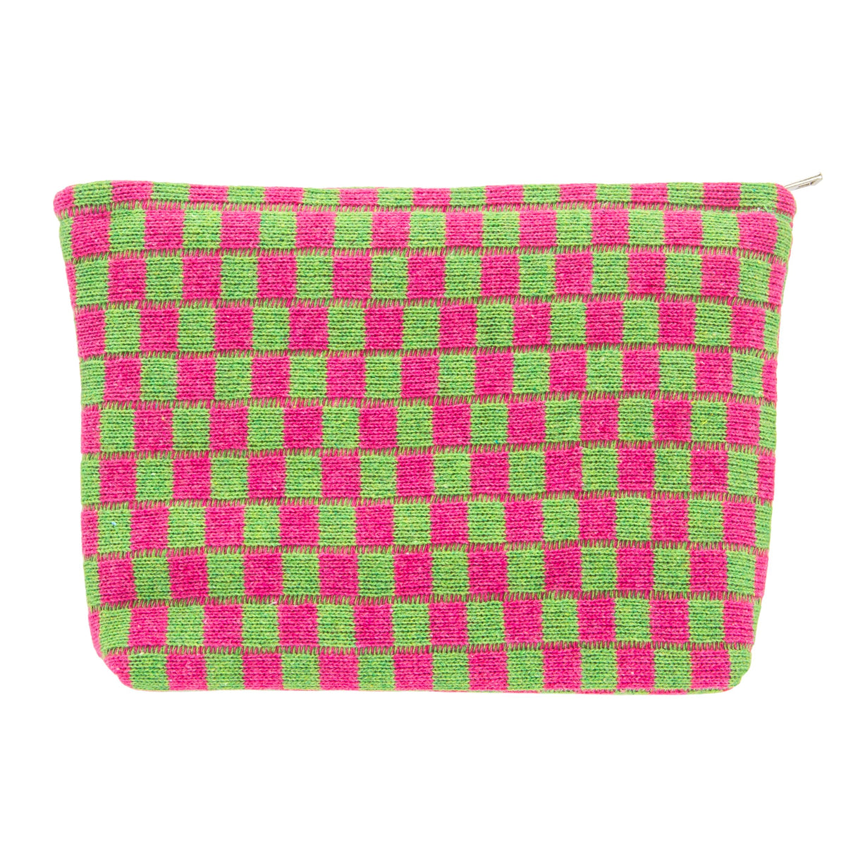 Checkered Makeup Bag for Purse, Small Travel Cosmetic Pouch,Blue,6 Pack