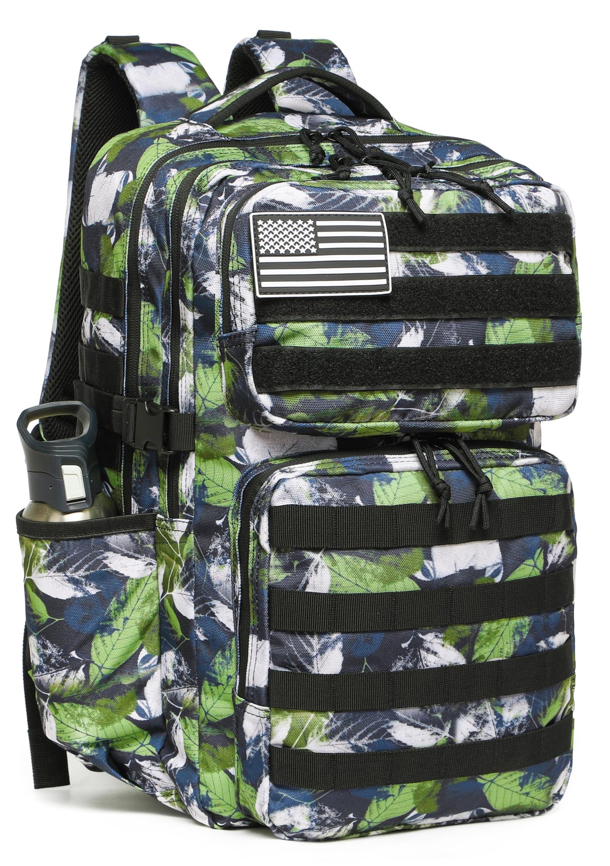 Wotony Military Tactical Backpack for Men Waterproof Daypack 3 Day Assault Pack Molle Bag with Water Bottle Holder