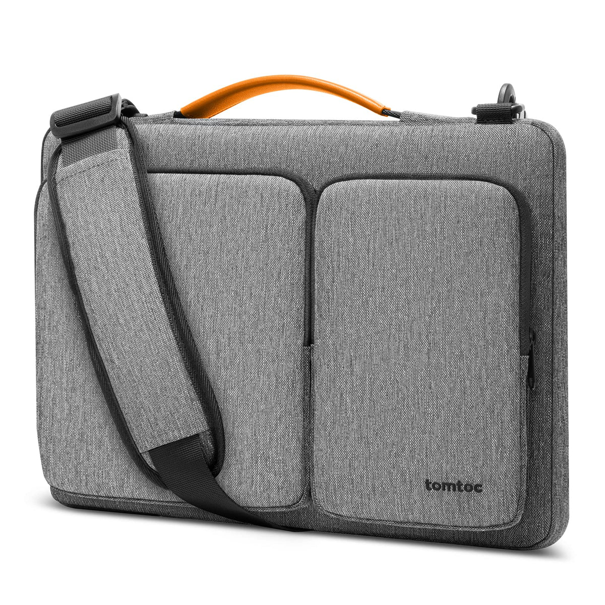 tomtoc 360° Protective Laptop Shoulder Bag for 15.6-16.2 Inch Laptop, Fit Acer Aspire 3/5/7, HP Pavilion 15.6, Dell Inspiron/XPS, ASUS ROG/TUF, Lenovo ThinkPad, Water-Resistant Accessory Case