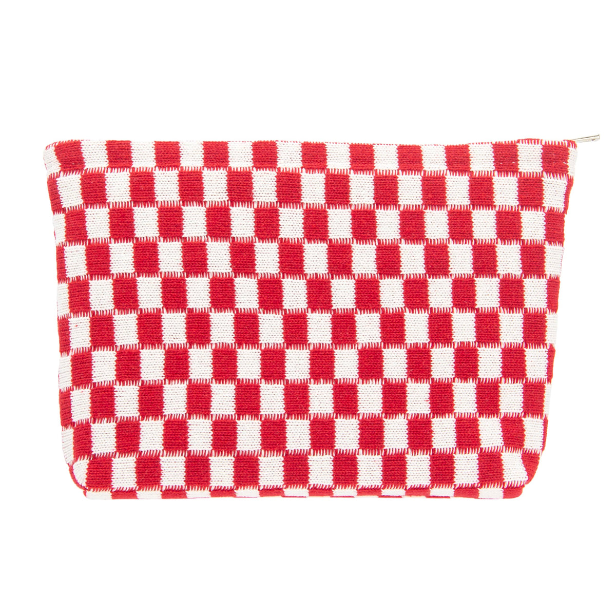 Checkered Makeup Bag for Purse, Small Travel Cosmetic Pouch,Blue,6 Pack