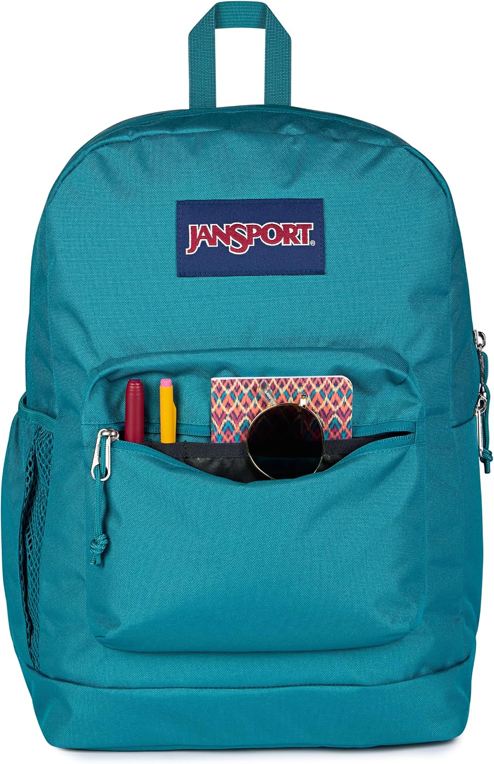 JanSport 26L Cross Town Plus Backpack, Emerald Pool