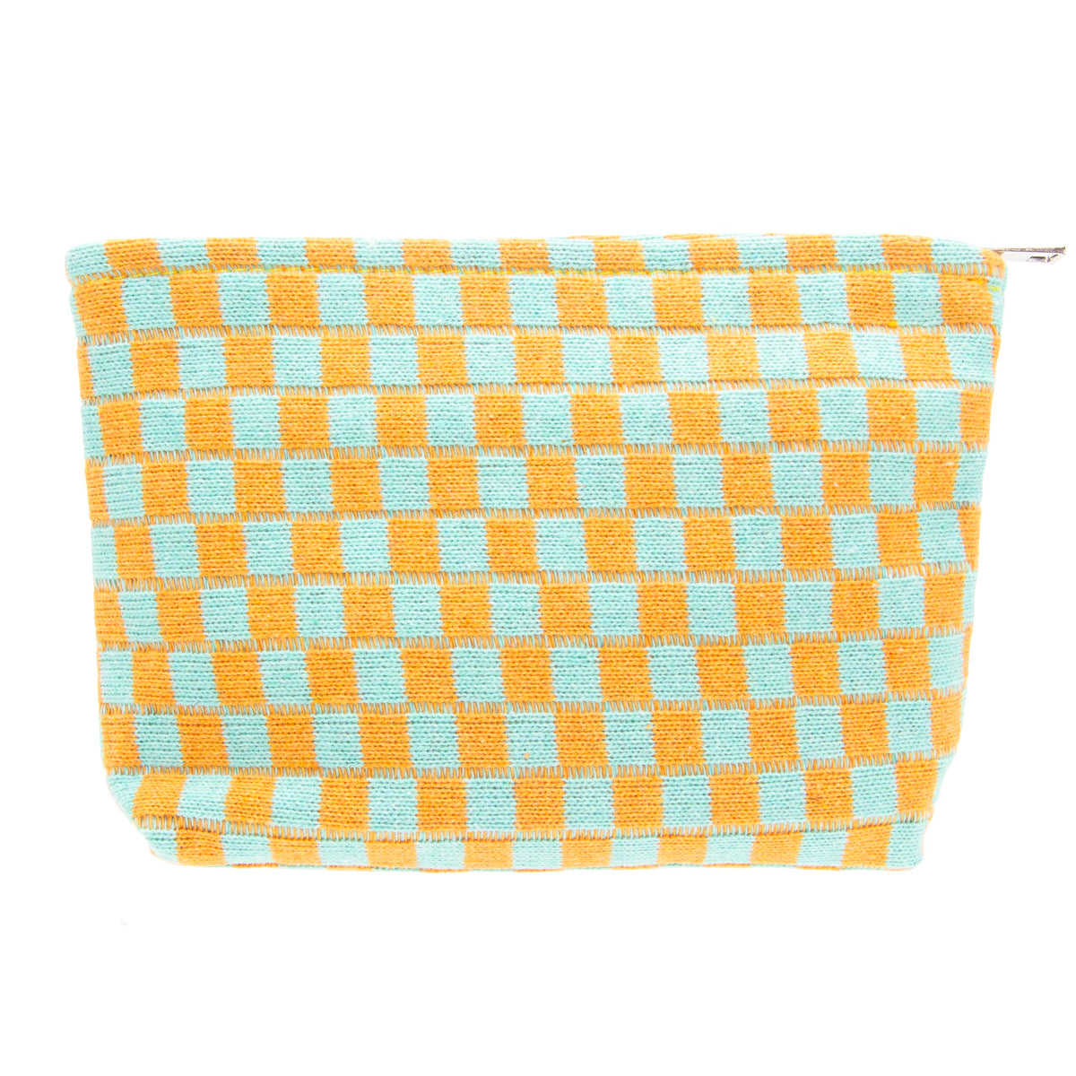 Checkered Makeup Bag for Purse, Small Travel Cosmetic Pouch,Blue,6 Pack