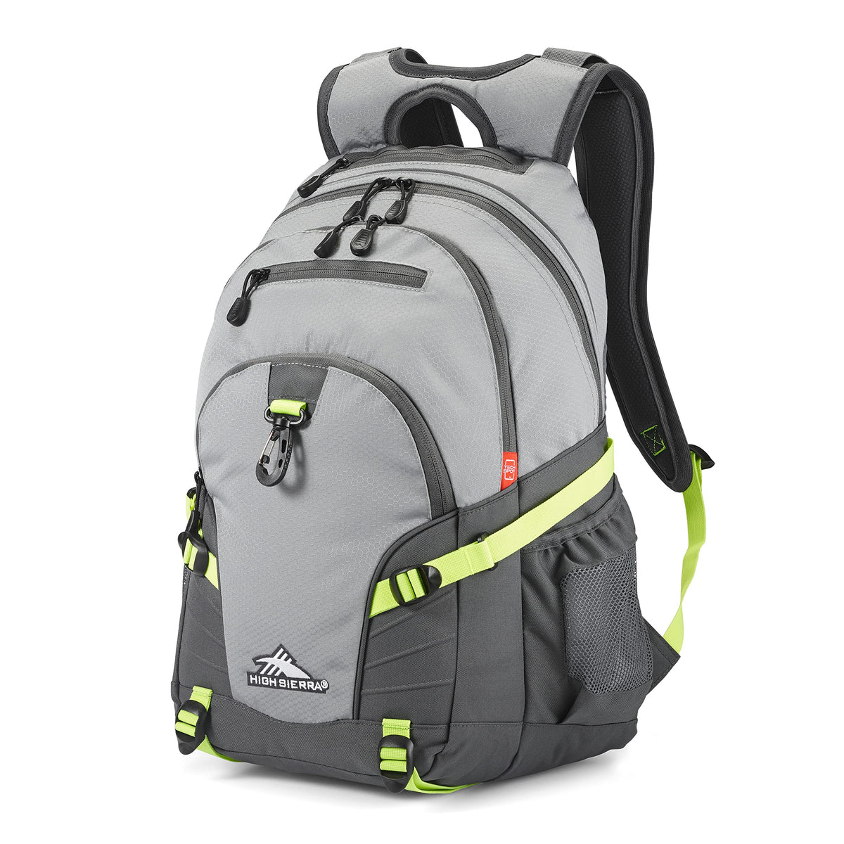 High Sierra Loop Backpack, Travel, or Work Bookbag with tablet sleeve, One Size, Graffiti/Black/Ash