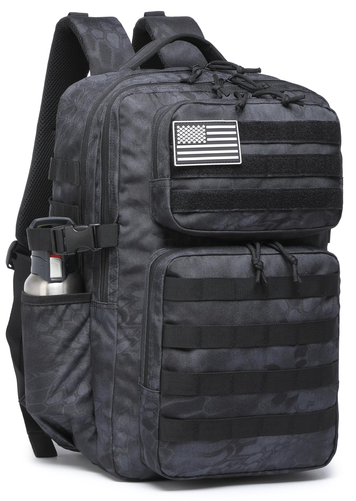 Wotony Military Tactical Backpack for Men Waterproof Daypack 3 Day Assault Pack Molle Bag with Water Bottle Holder