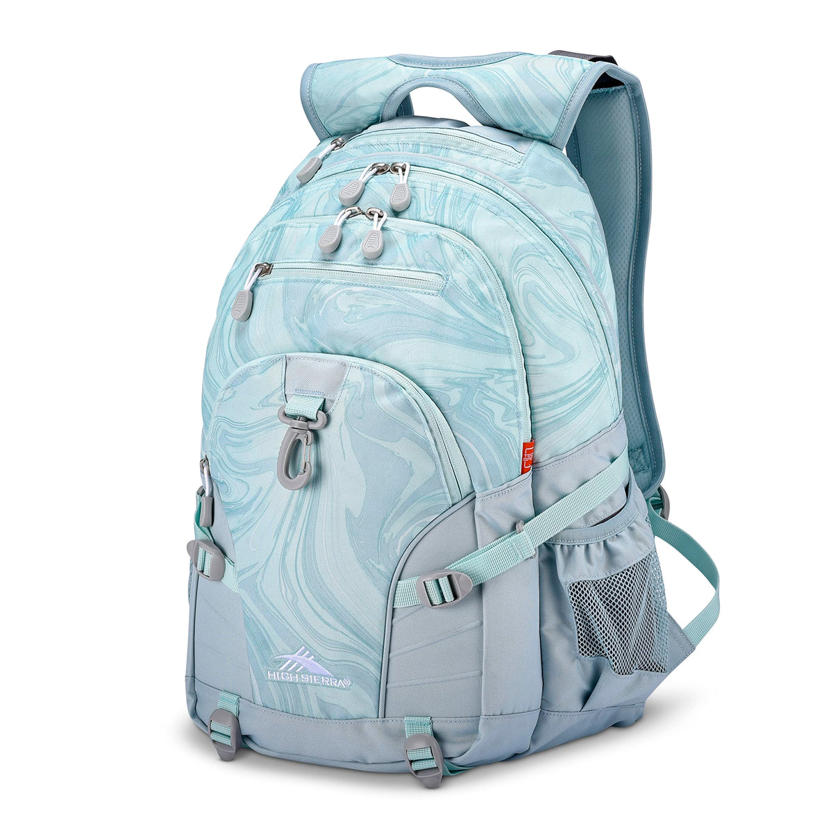 High Sierra Loop Backpack, Travel, or Work Bookbag with tablet sleeve, One Size, Graffiti/Black/Ash
